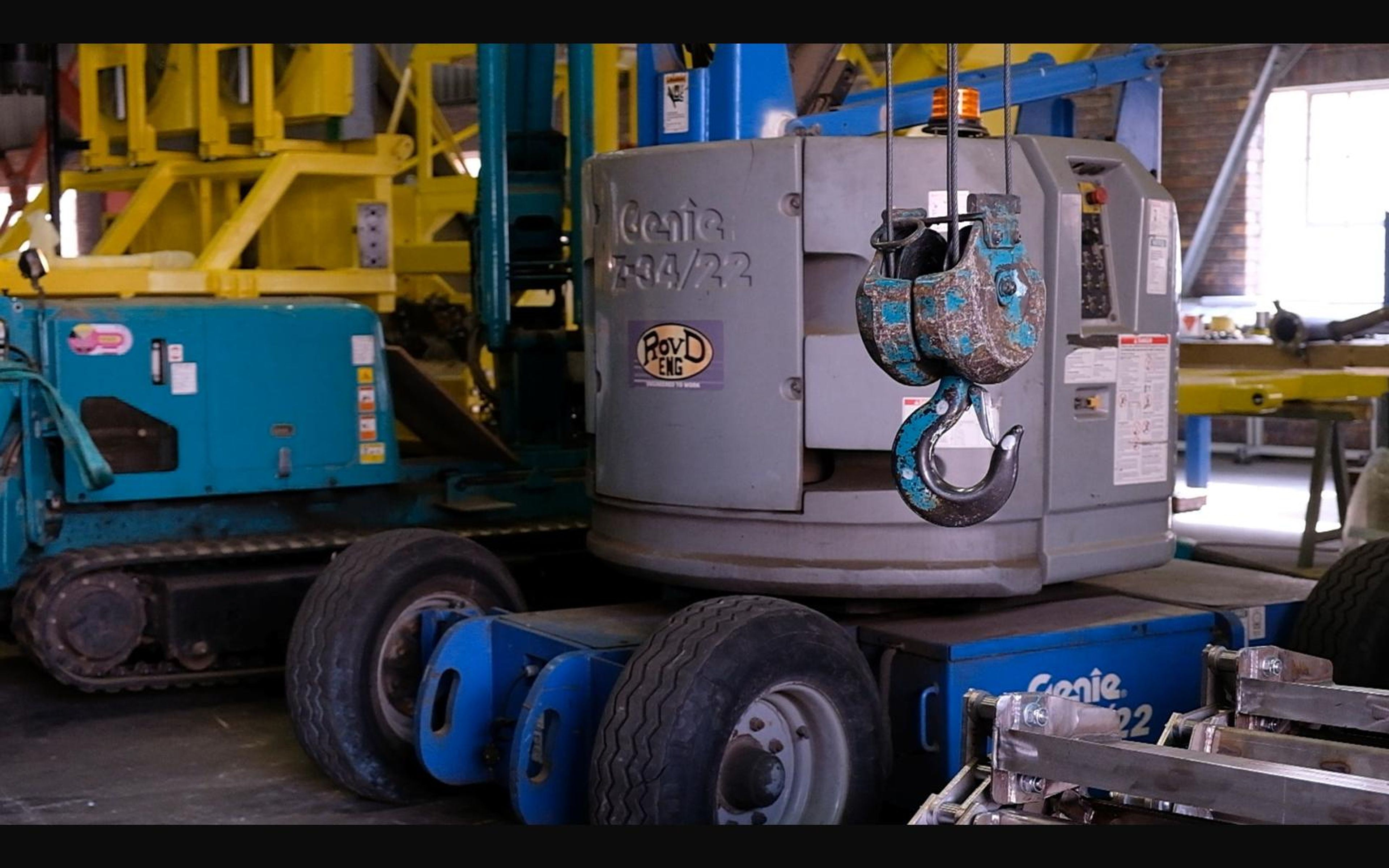 Salt harvester build, June 2022: frame, tracks and drivetrain, shoot 10