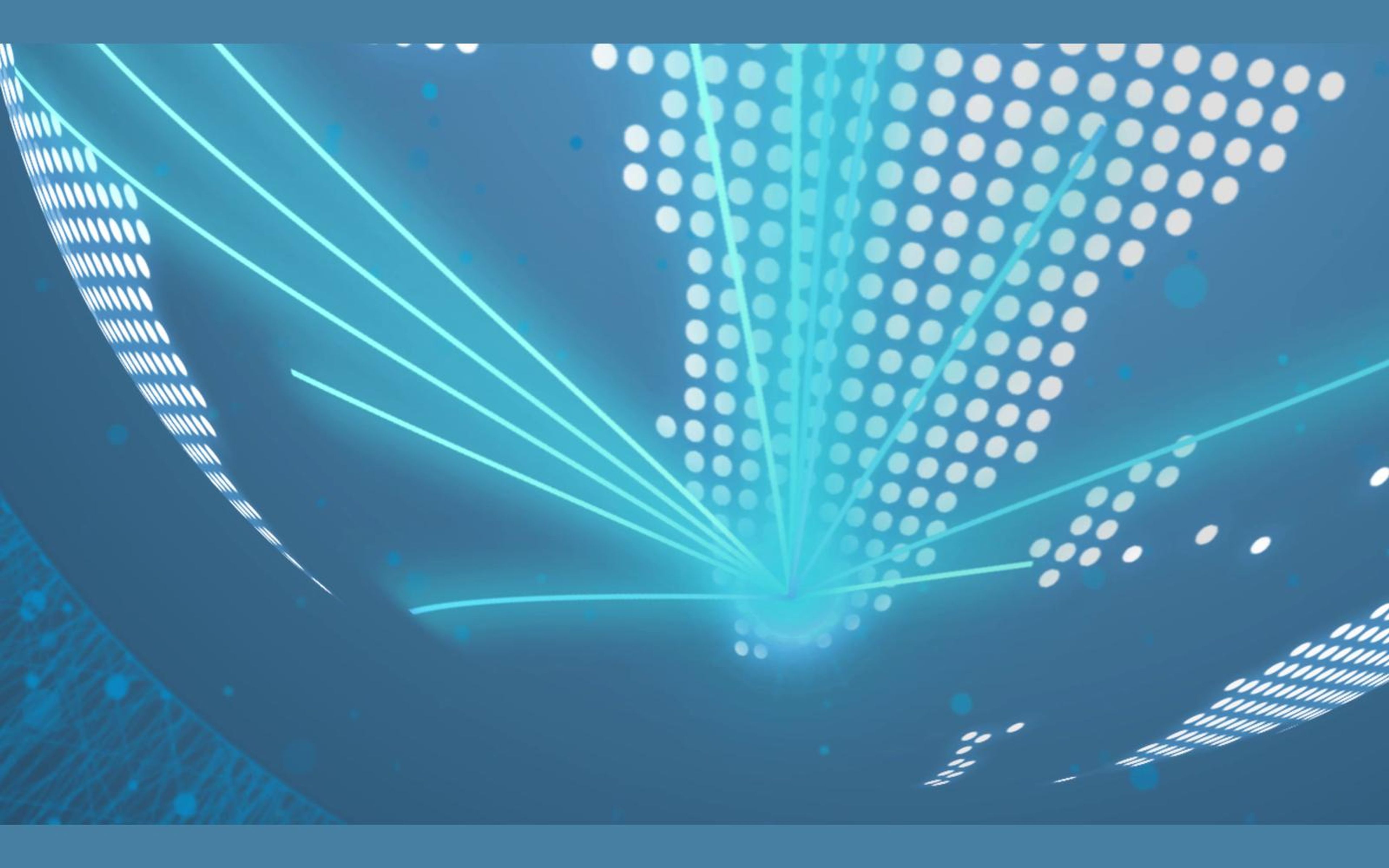 Close view of Africa on the dot-matrix globe with light streams converging