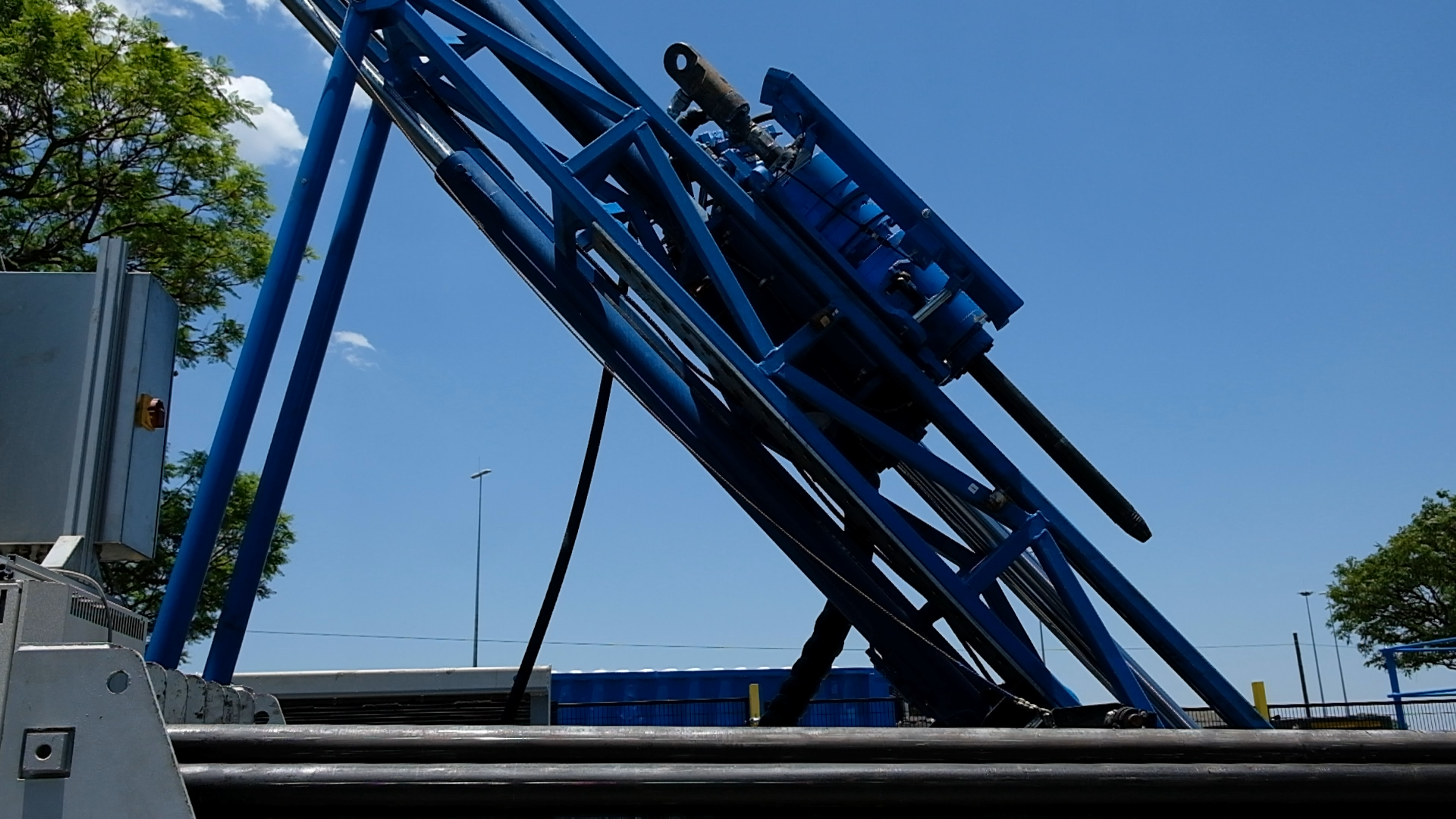 Frame grab 32 from Hall Core Drilling's drill-core bot test sequence at SAR Electronics, Pretoria