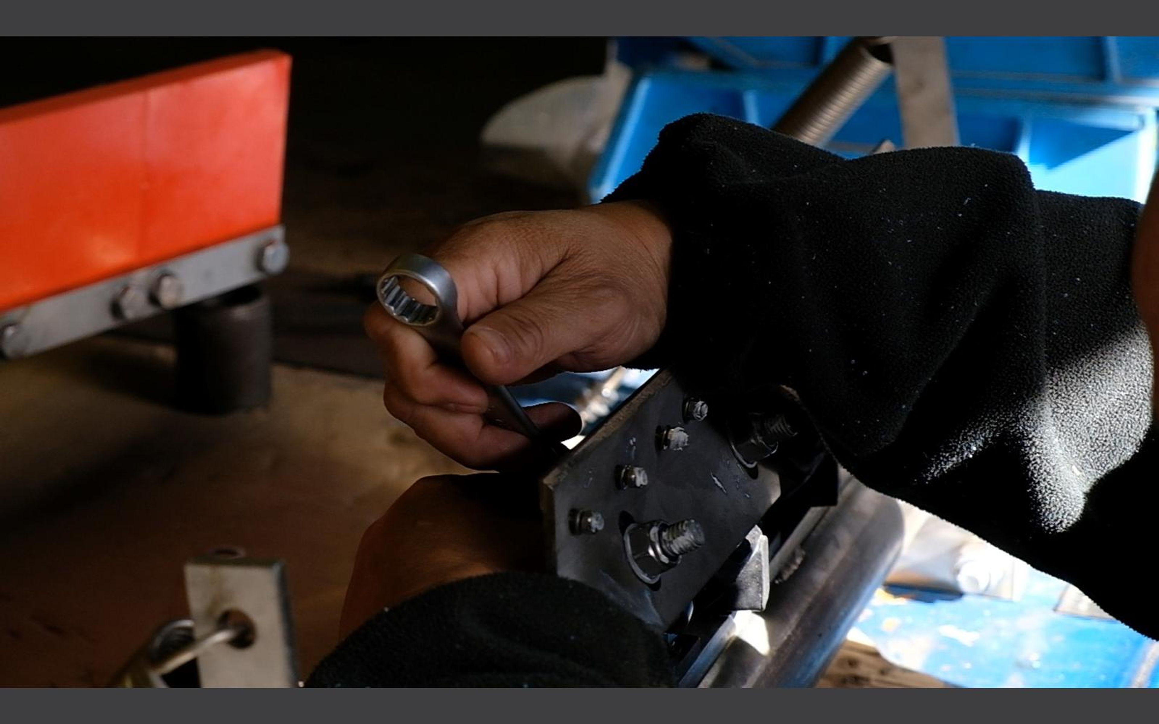 Salt harvester build, May 2022: chassis sections and components, shoot 5