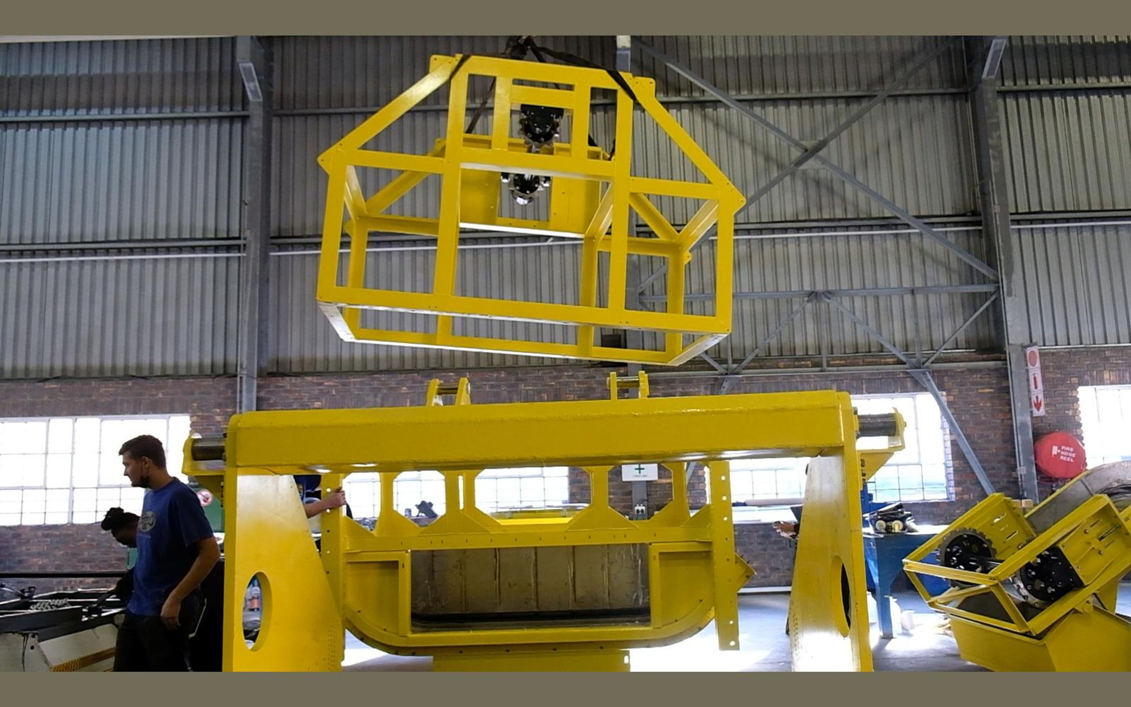 Salt harvester build, May 2022: chassis sections and components, shoot 3