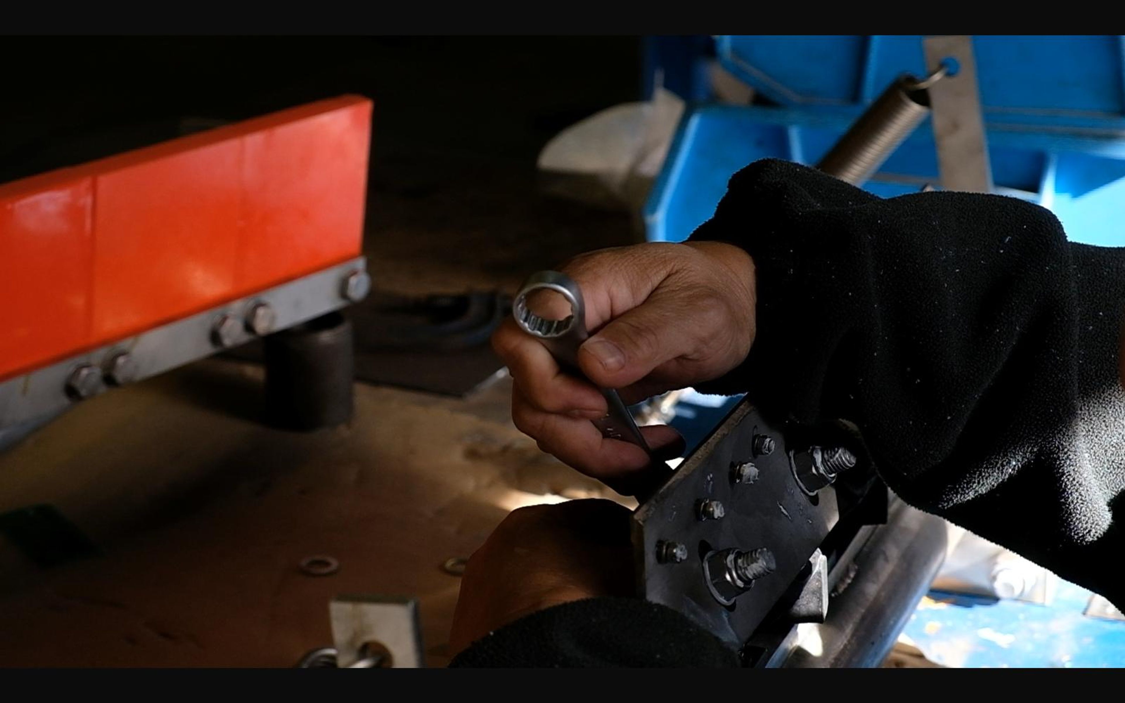 Salt harvester build, May 2022: chassis sections and components, shoot 5
