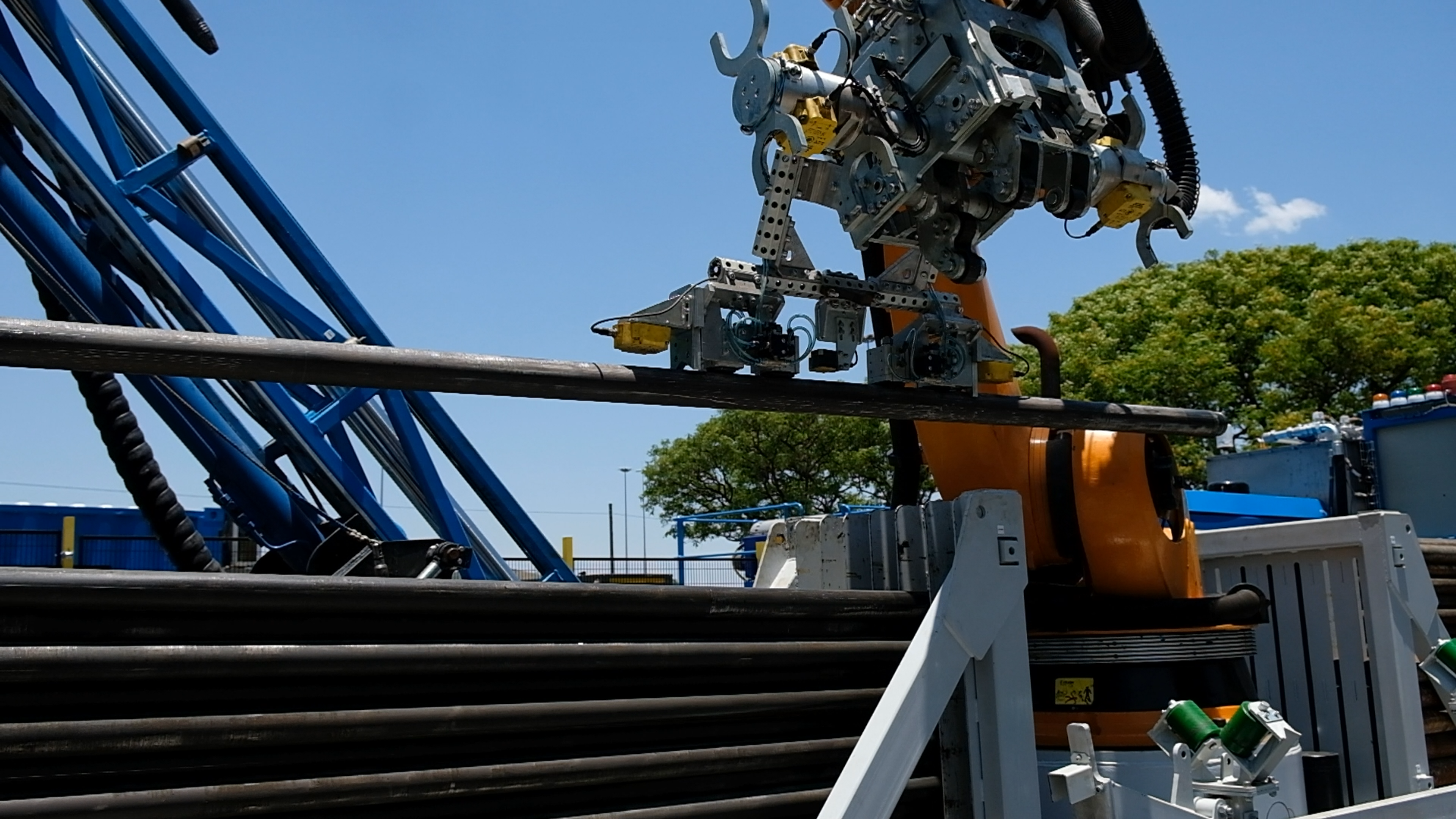 Frame grab 33 from Hall Core Drilling's drill-core bot test sequence at SAR Electronics, Pretoria