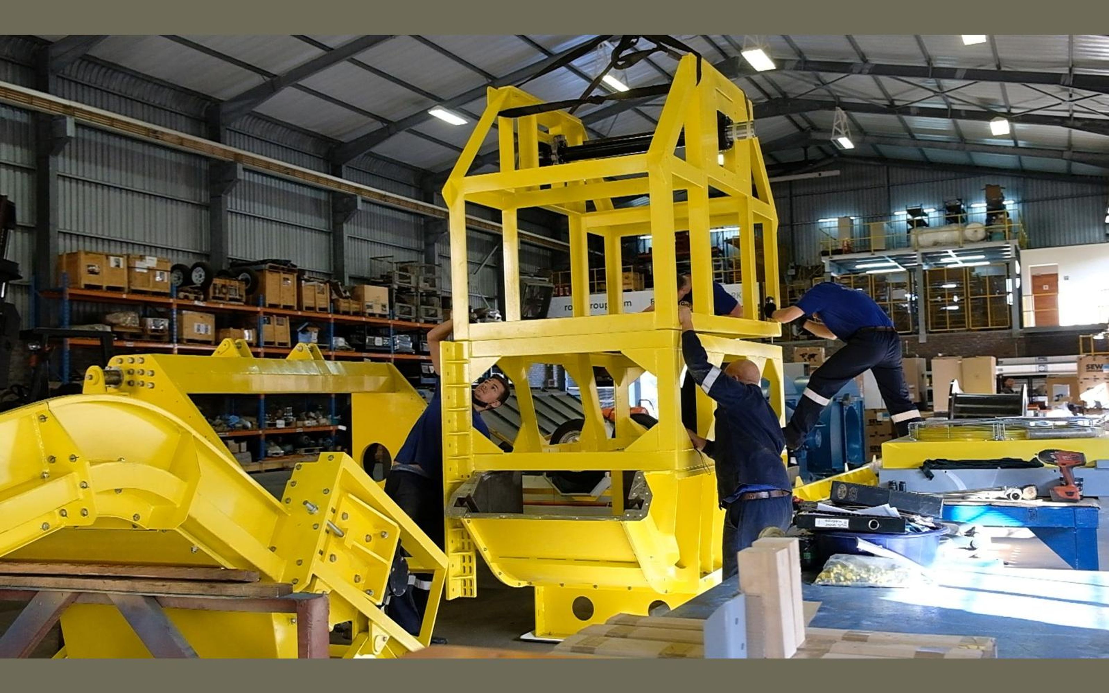 Salt harvester build, May 2022: chassis sections and components, shoot 3