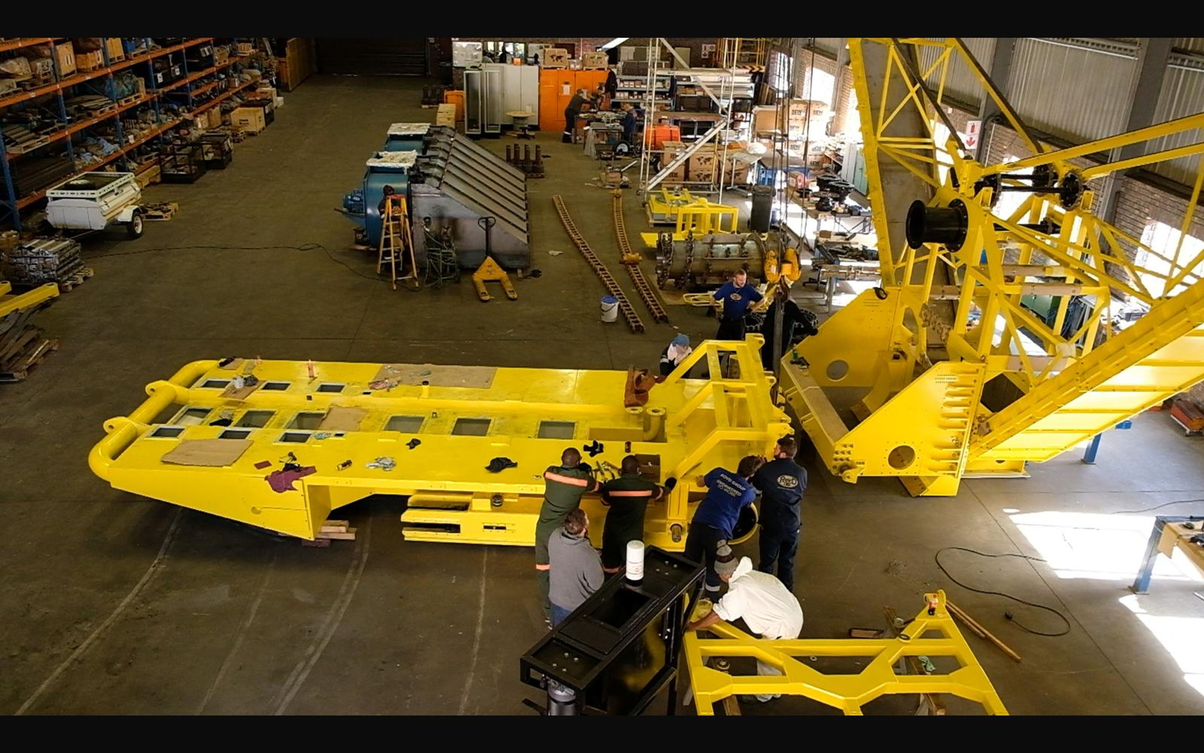 Salt harvester build, May 2022: chassis sections and components, shoot 6