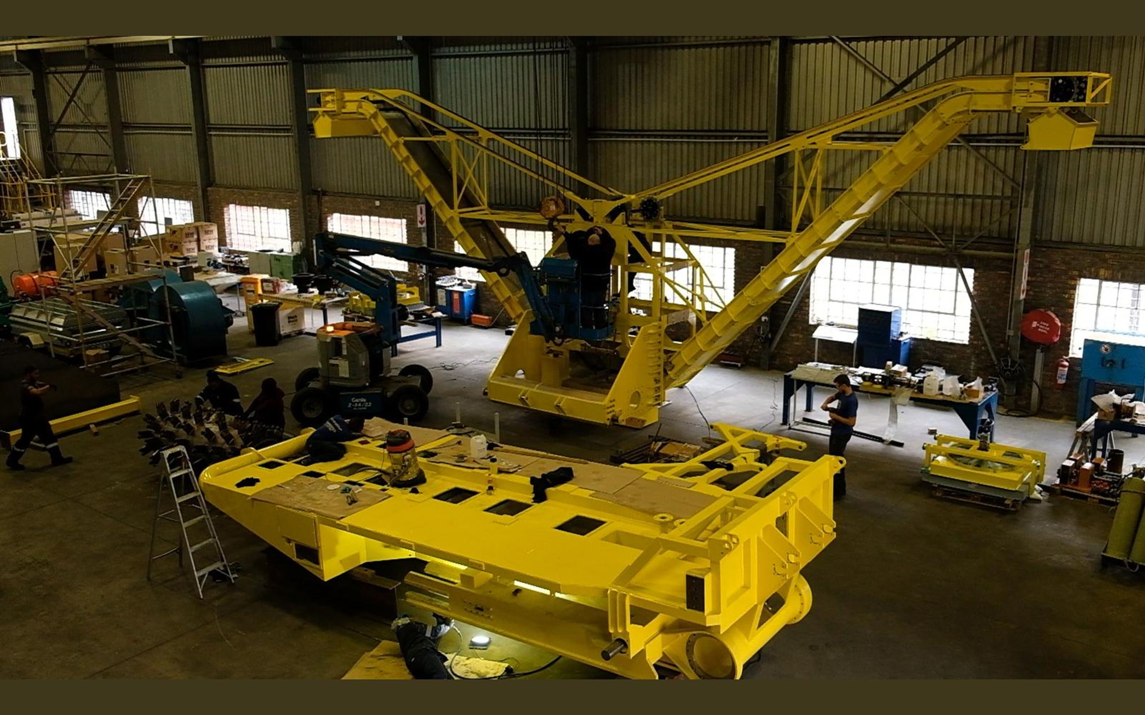 Salt harvester build, May 2022: chassis sections and components, shoot 4