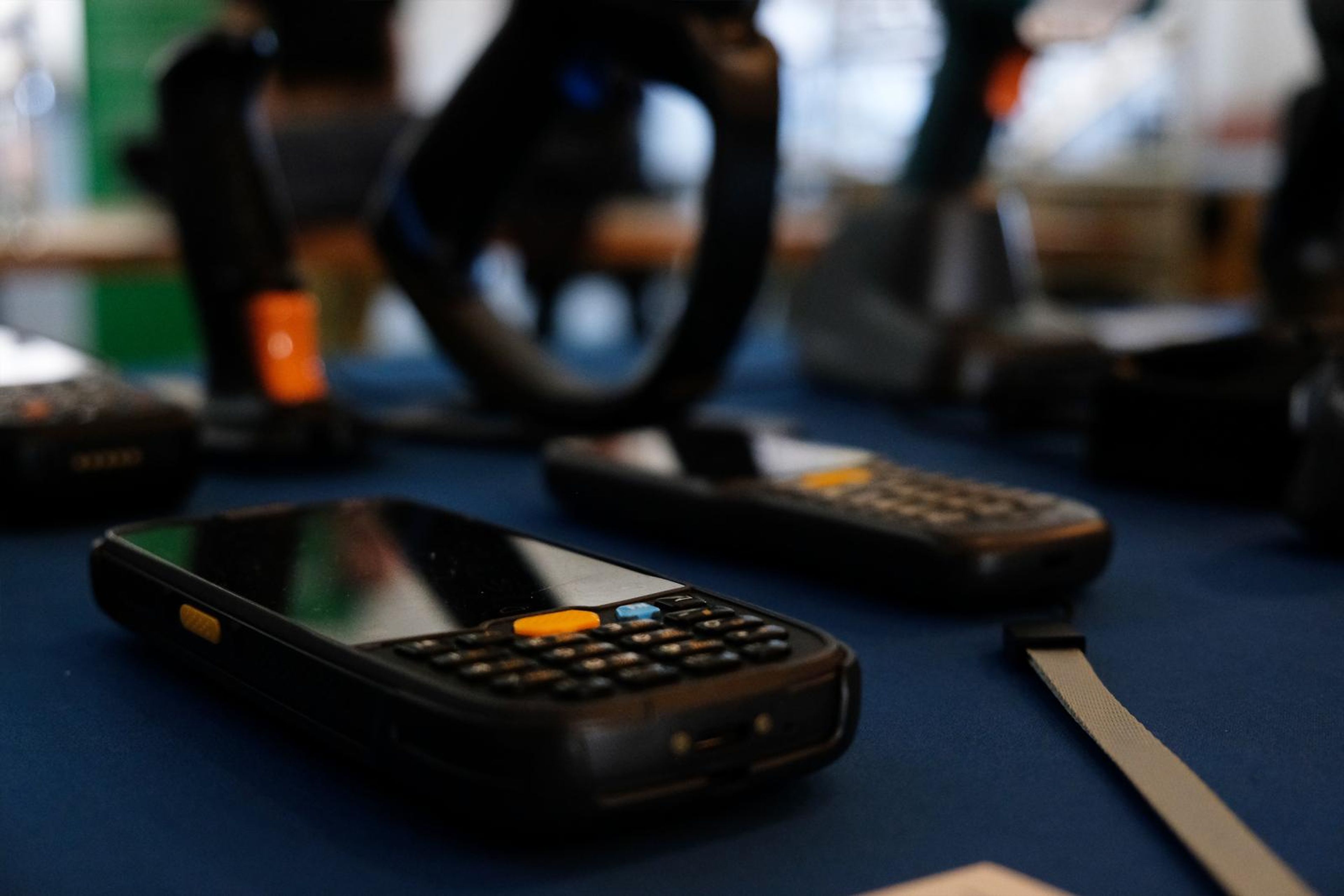 Newland AIDC handheld terminal on the table