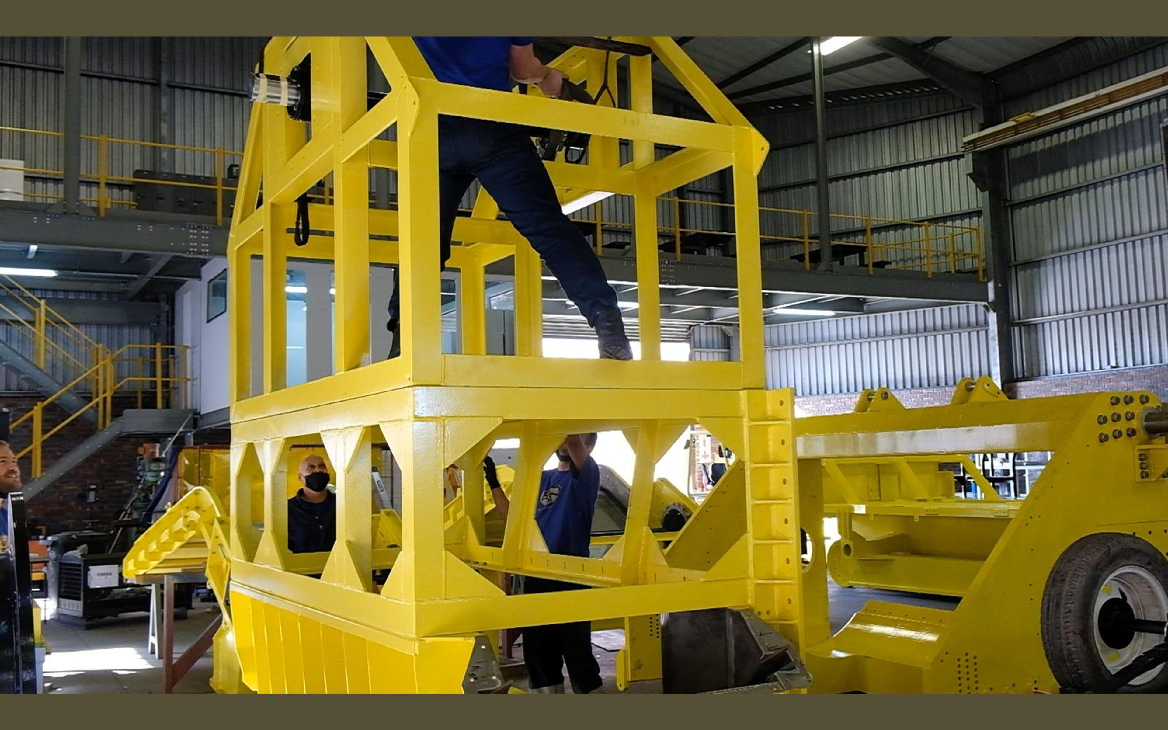 Salt harvester build, May 2022: chassis sections and components, shoot 3