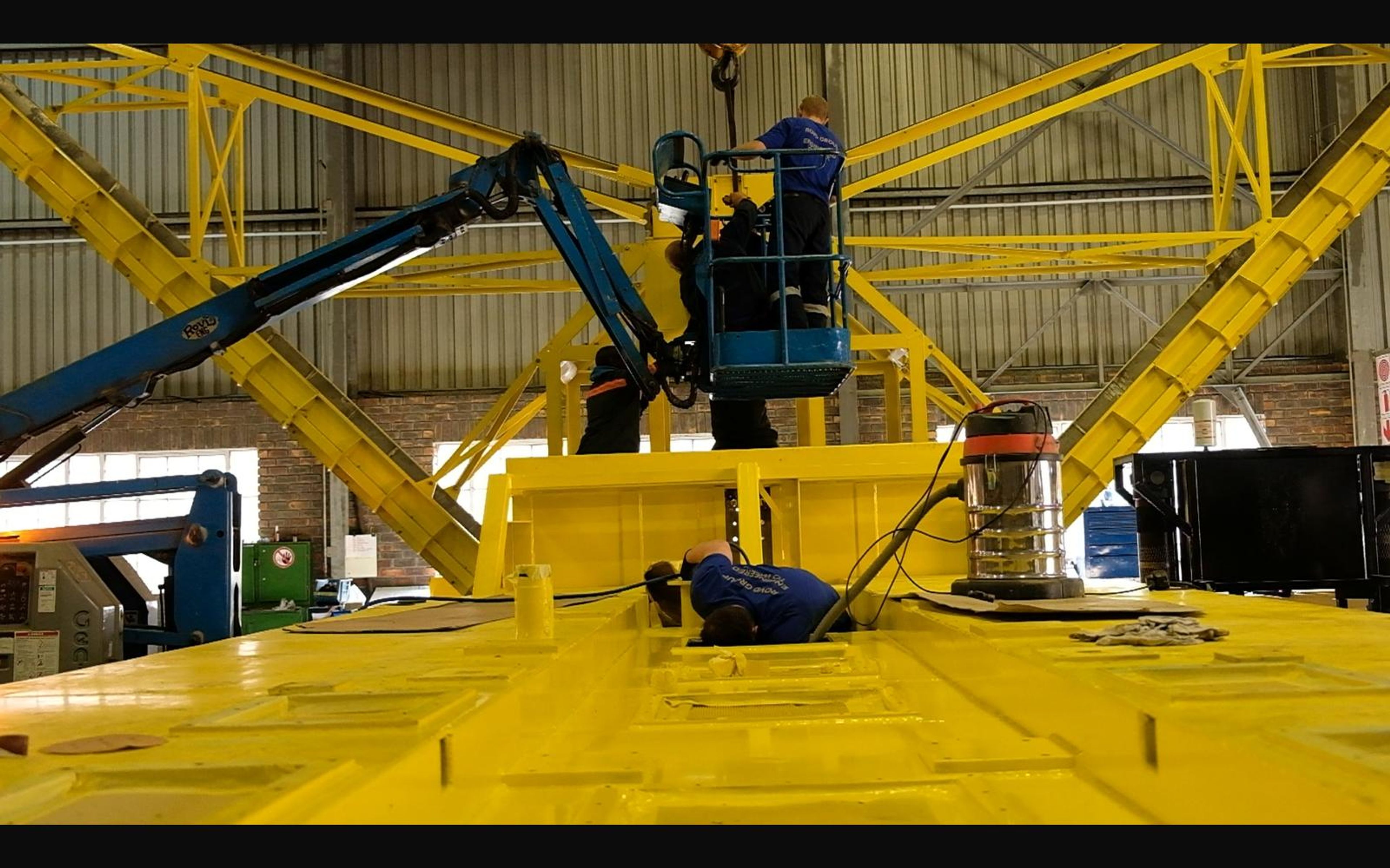 Salt harvester build, May 2022: chassis sections and components, shoot 7