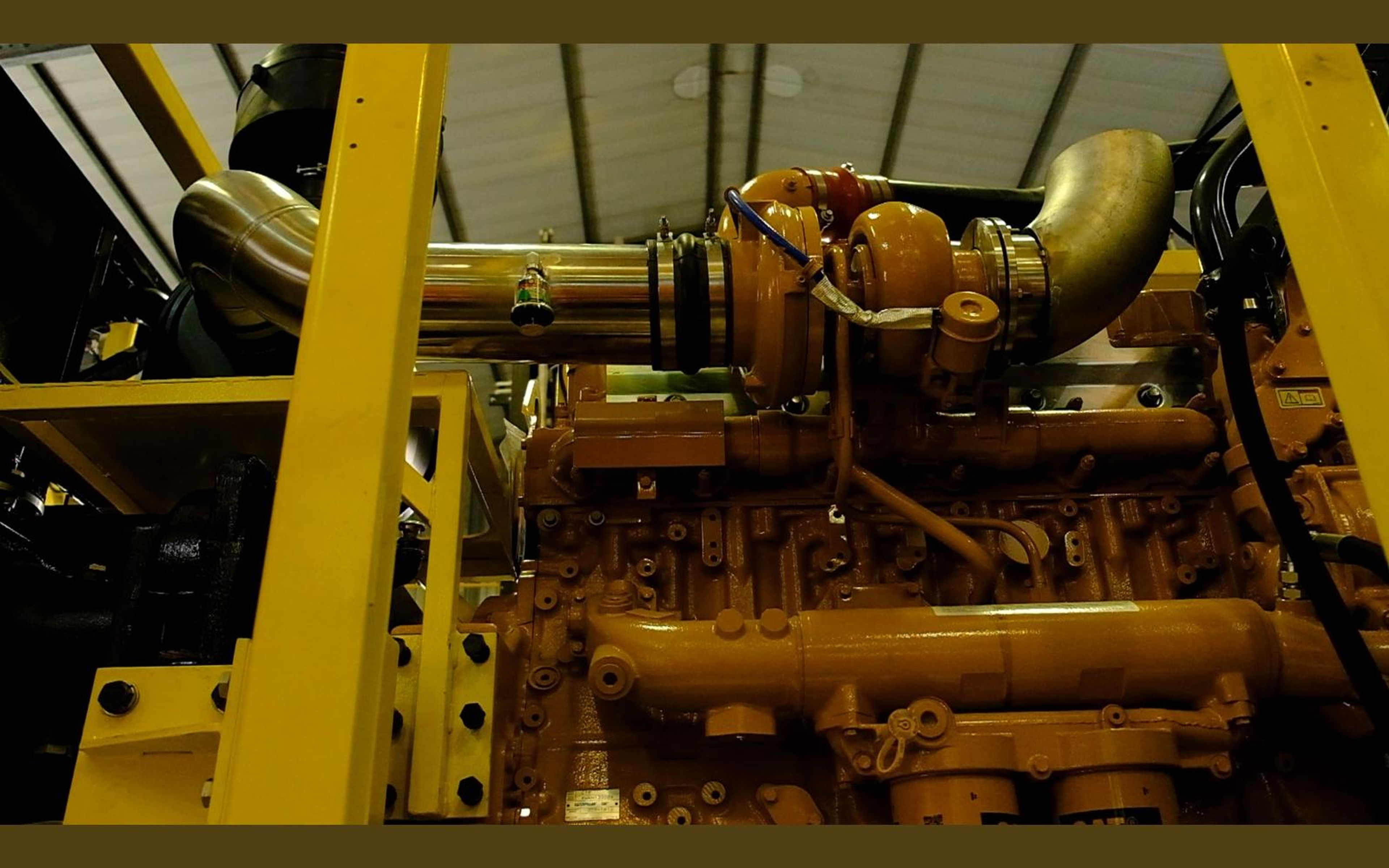 Salt harvester build, August 2022: engine and exhaust, shoot 16