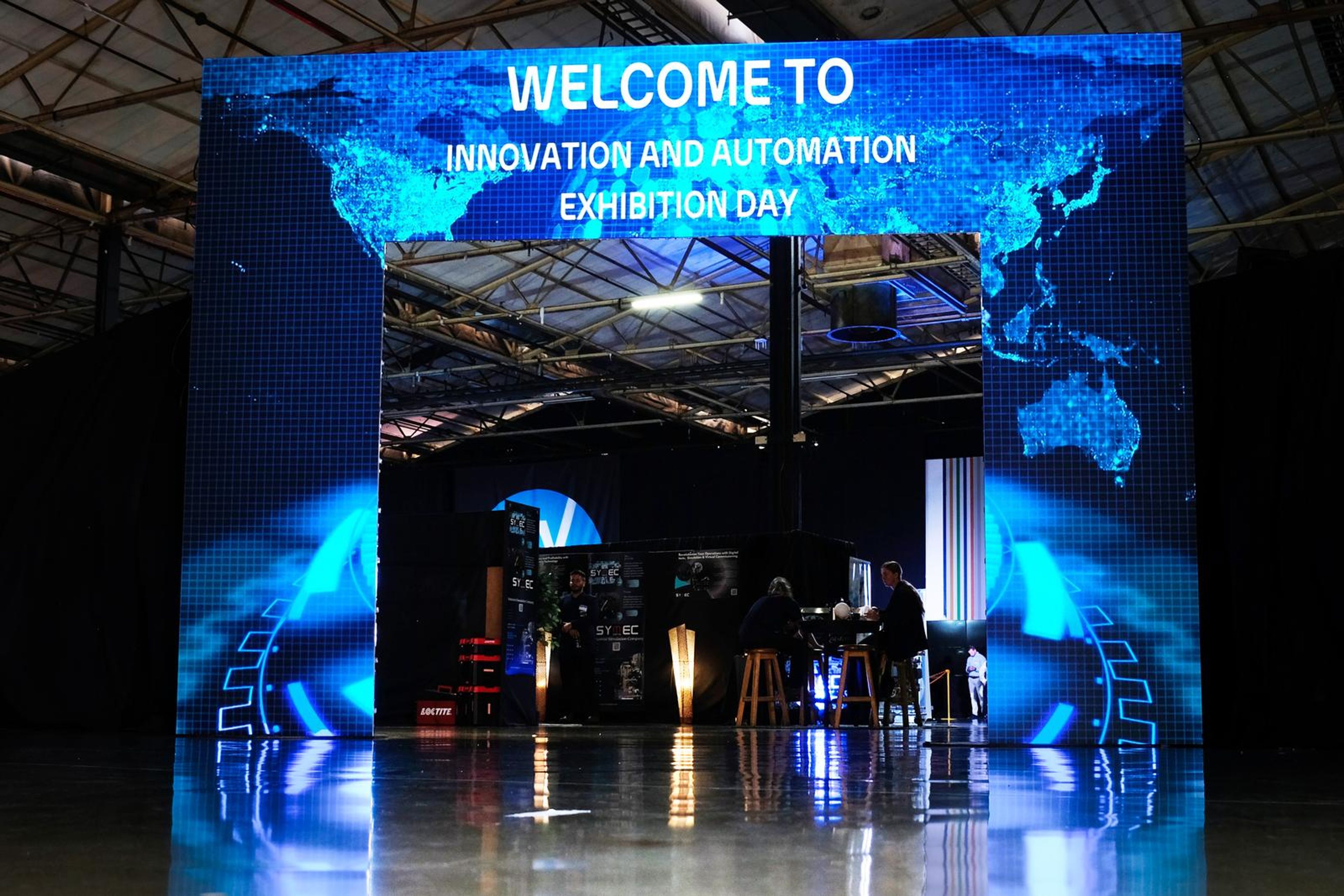 Welcome to Innovation and Automation Exhibition Day LED archway