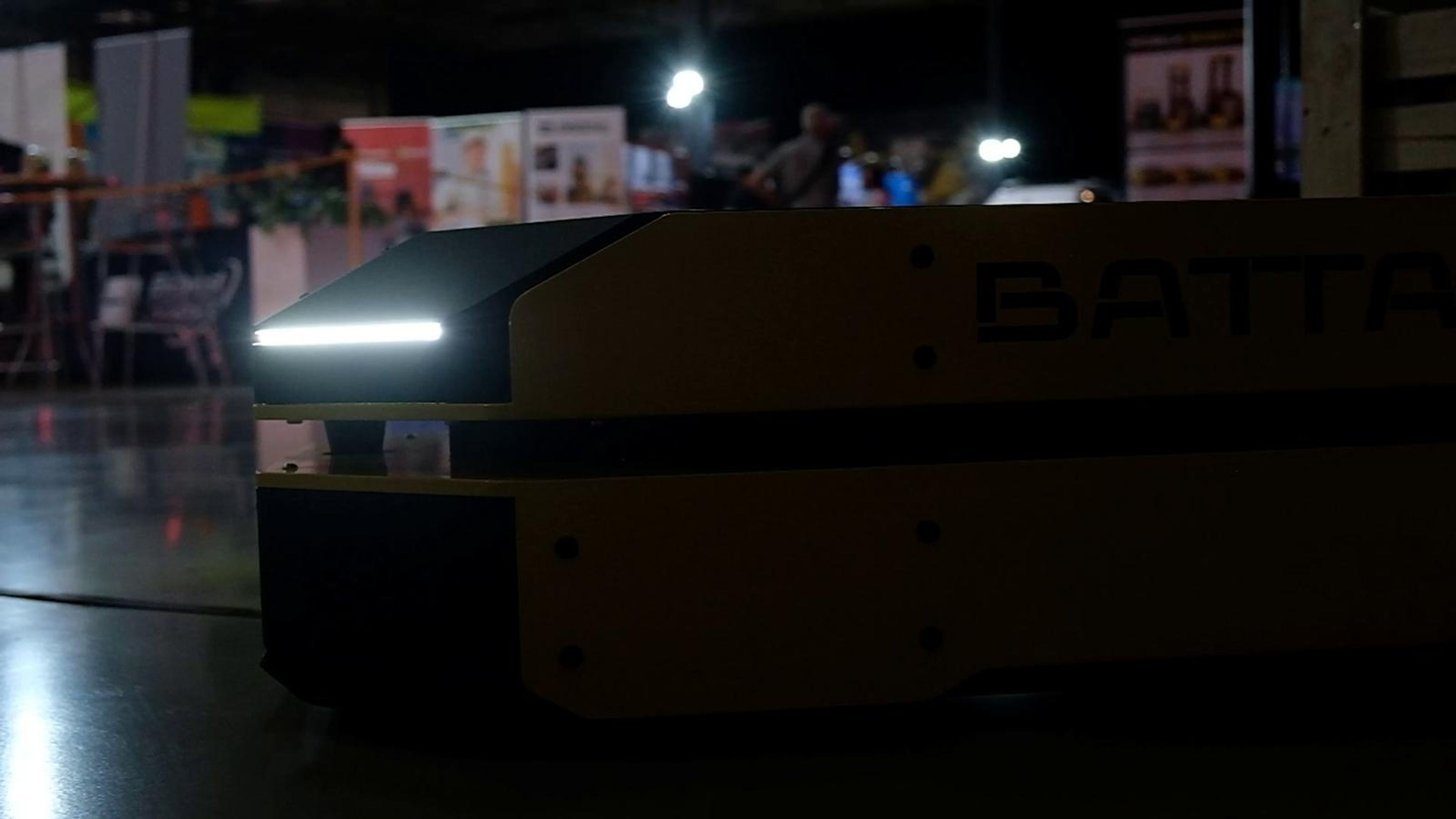 Orange Battalion automated vehicle passing the camera
