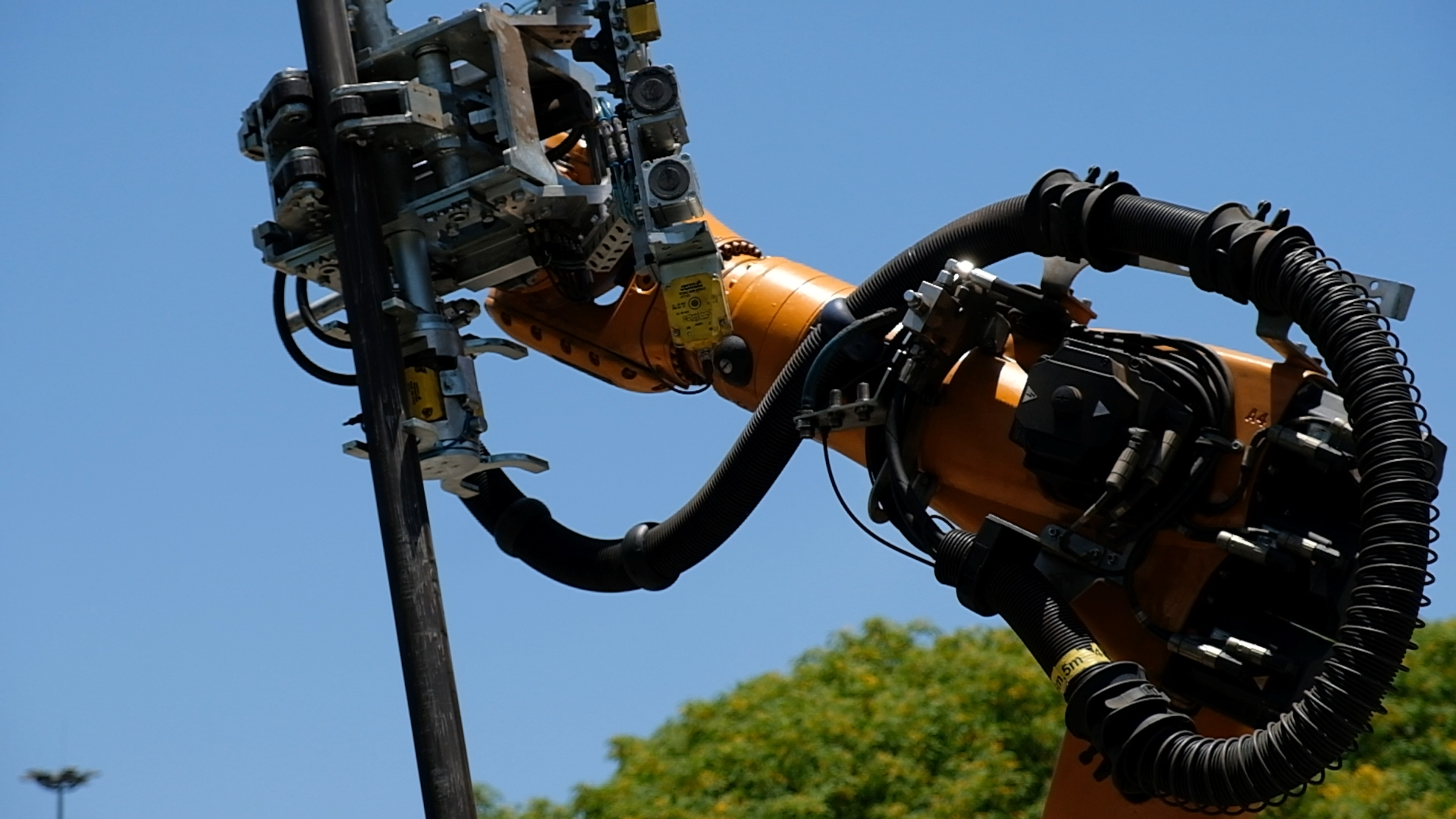 Frame grab 10 from Hall Core Drilling's drill-core bot test sequence at SAR Electronics, Pretoria