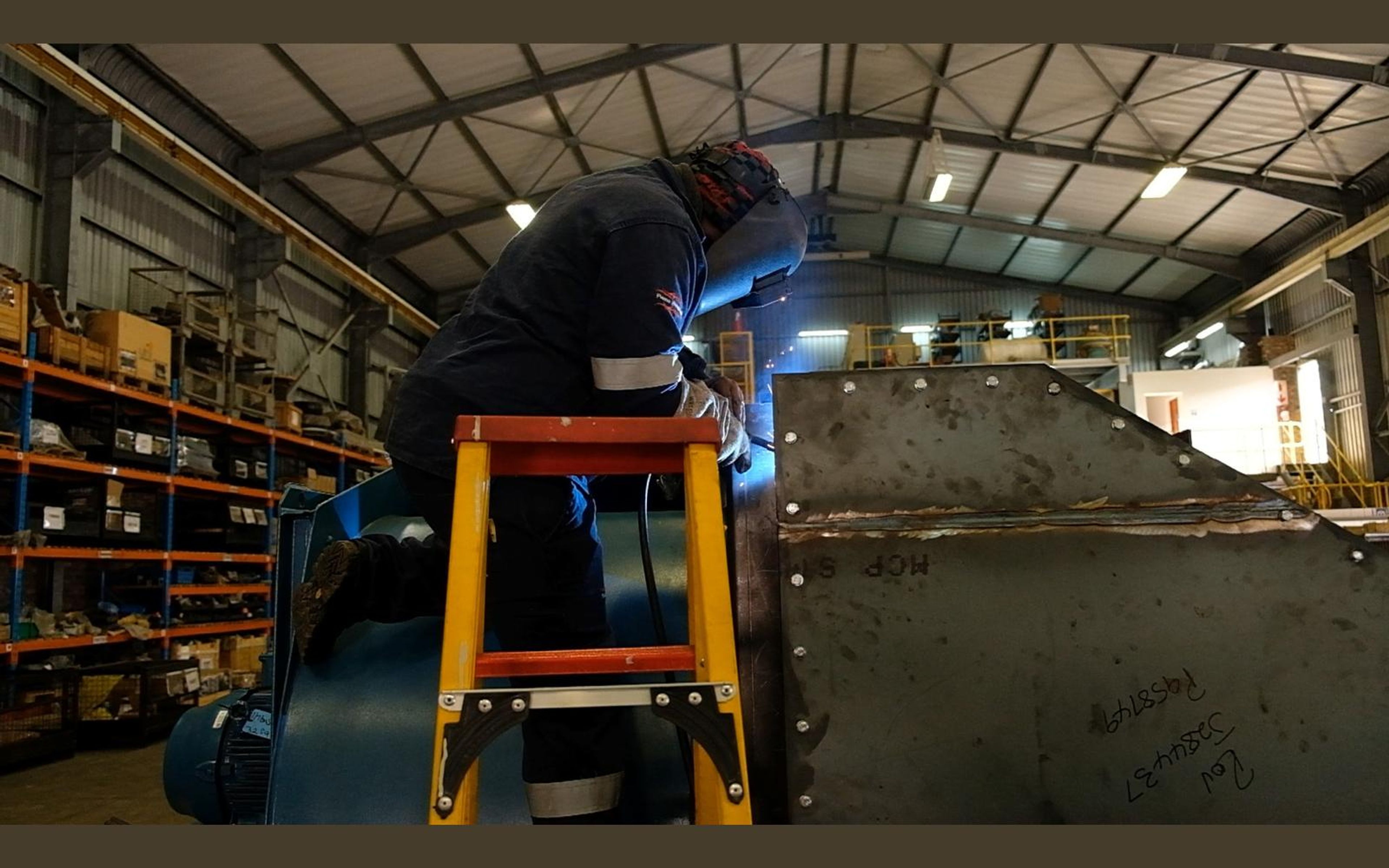 Salt harvester build, May 2022: chassis sections and components, shoot 6