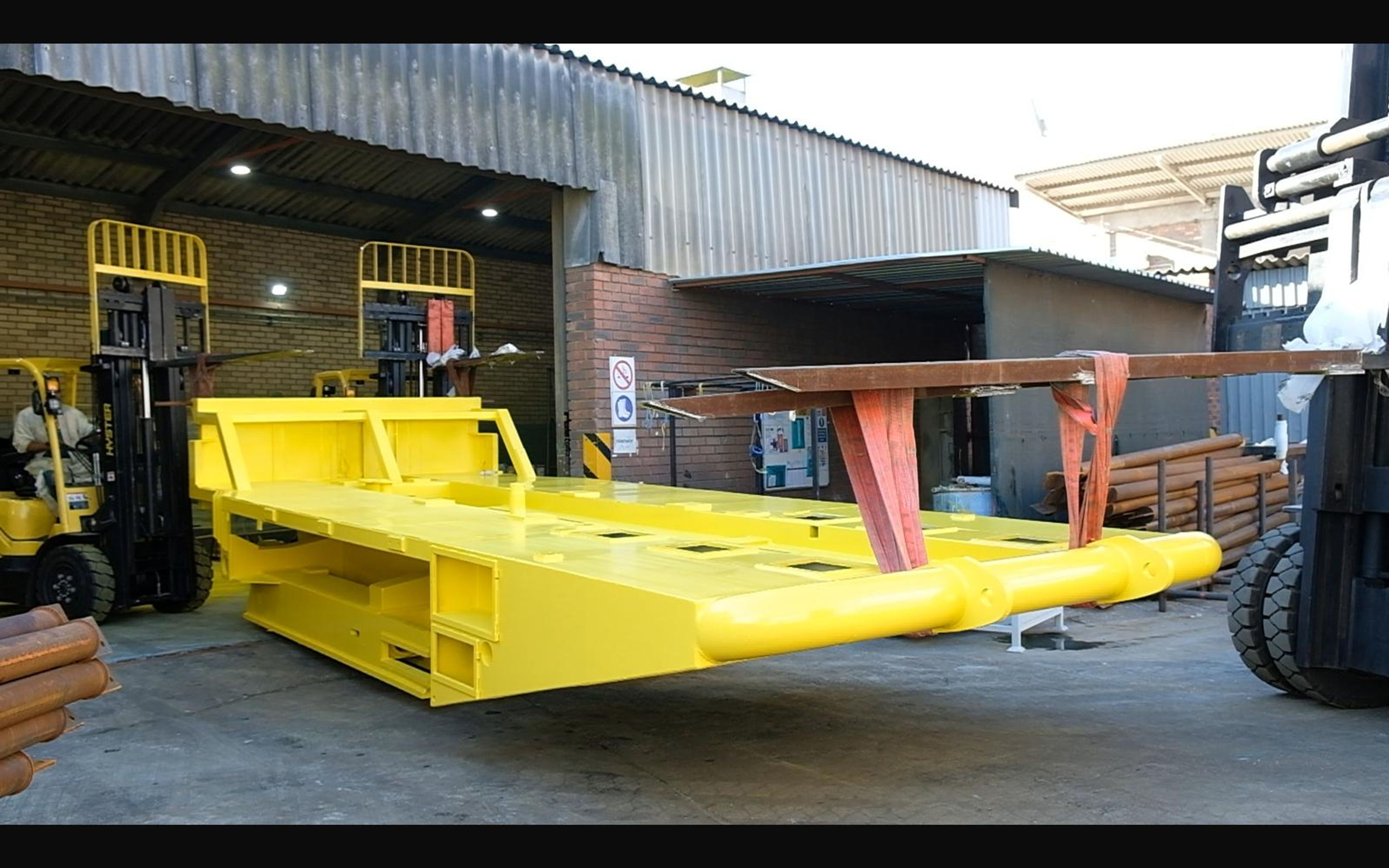 Salt harvester build, May 2022: chassis sections and components, shoot 3