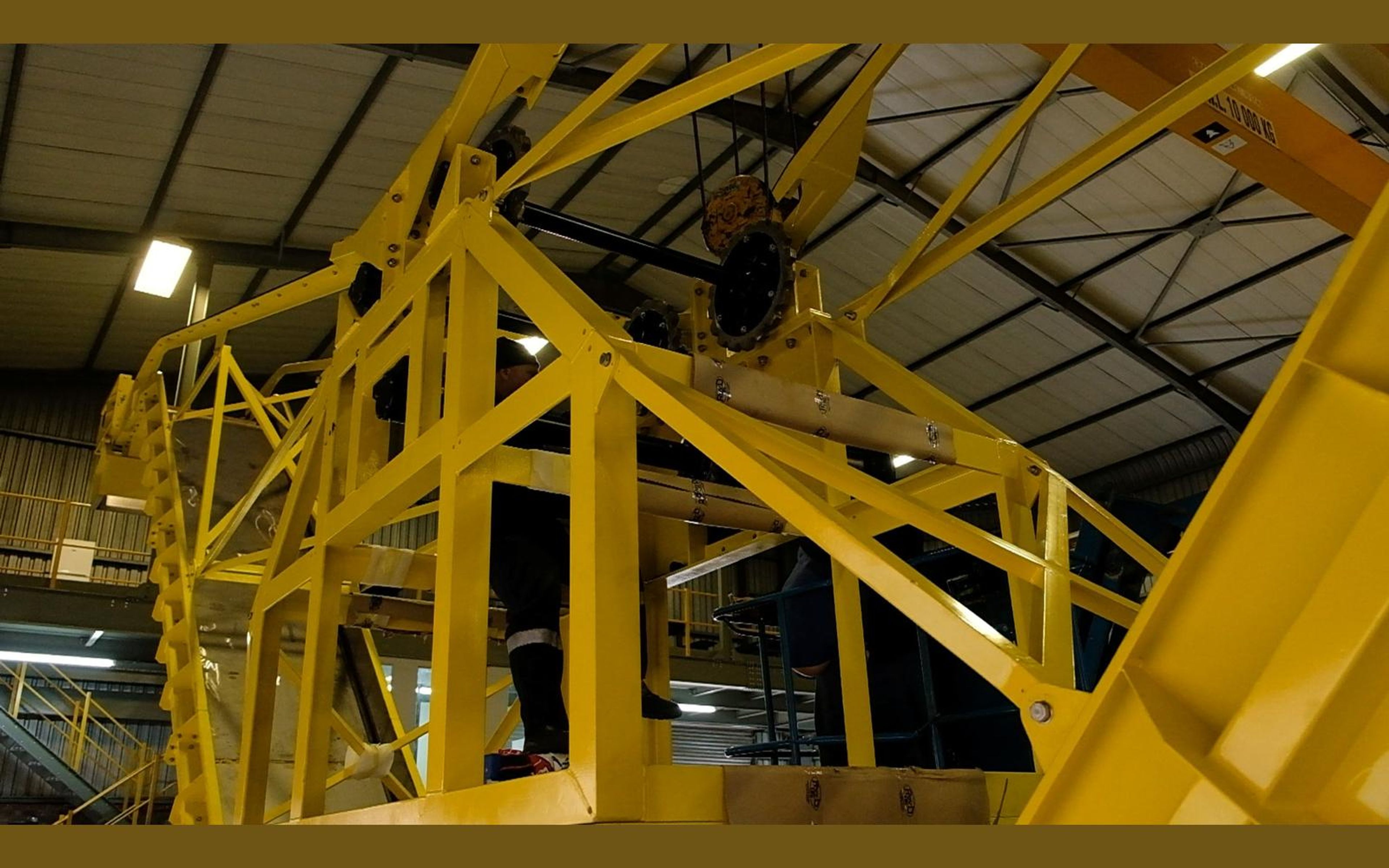 Salt harvester build, May 2022: chassis sections and components, shoot 4