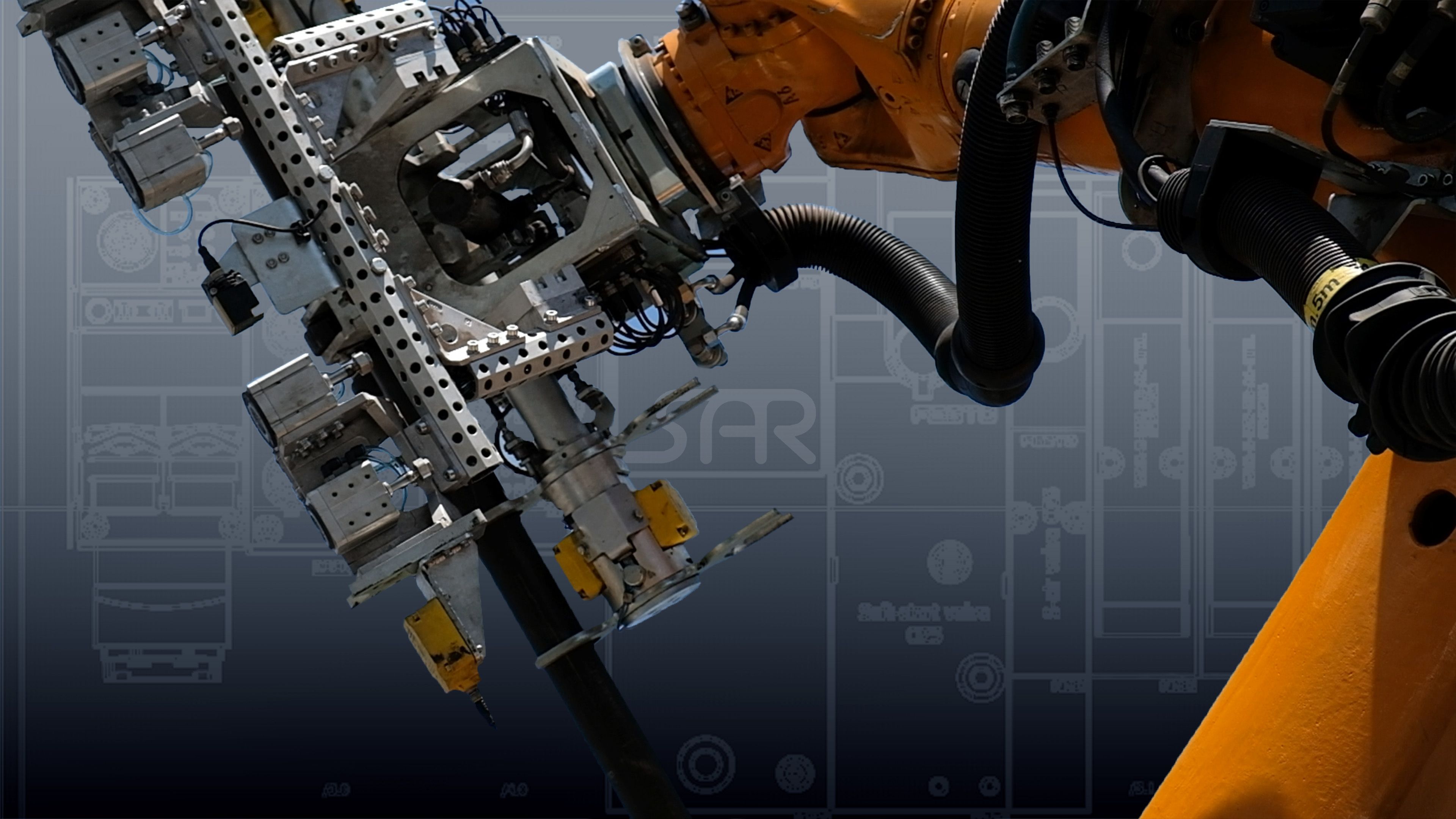 Stylized marketing image 8 of Hall Core Drilling's drill-core bot at SAR Electronics, Pretoria