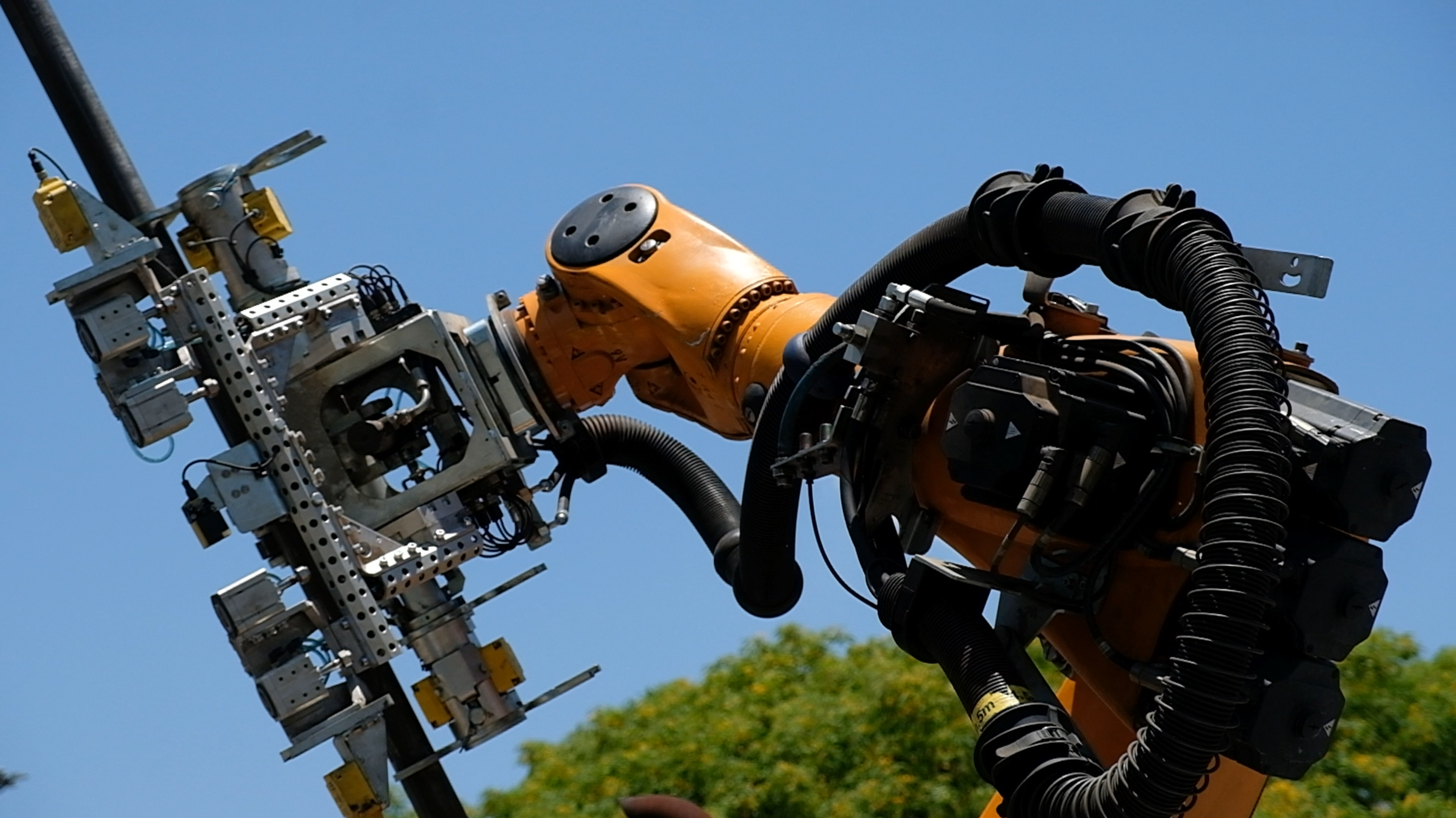 Frame grab 9 from Hall Core Drilling's drill-core bot test sequence at SAR Electronics, Pretoria