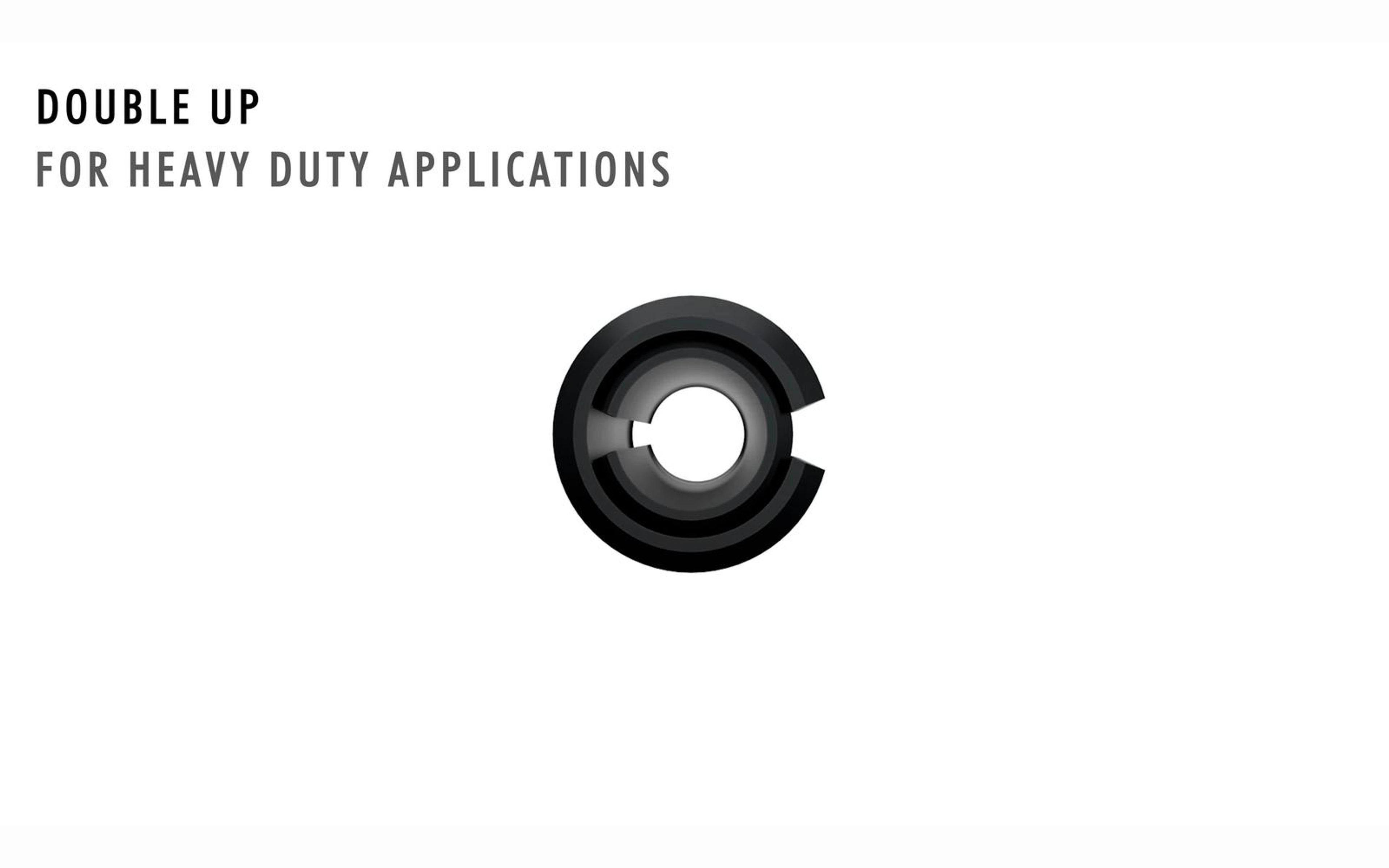 Double-up roll pin ring for heavy duty applications