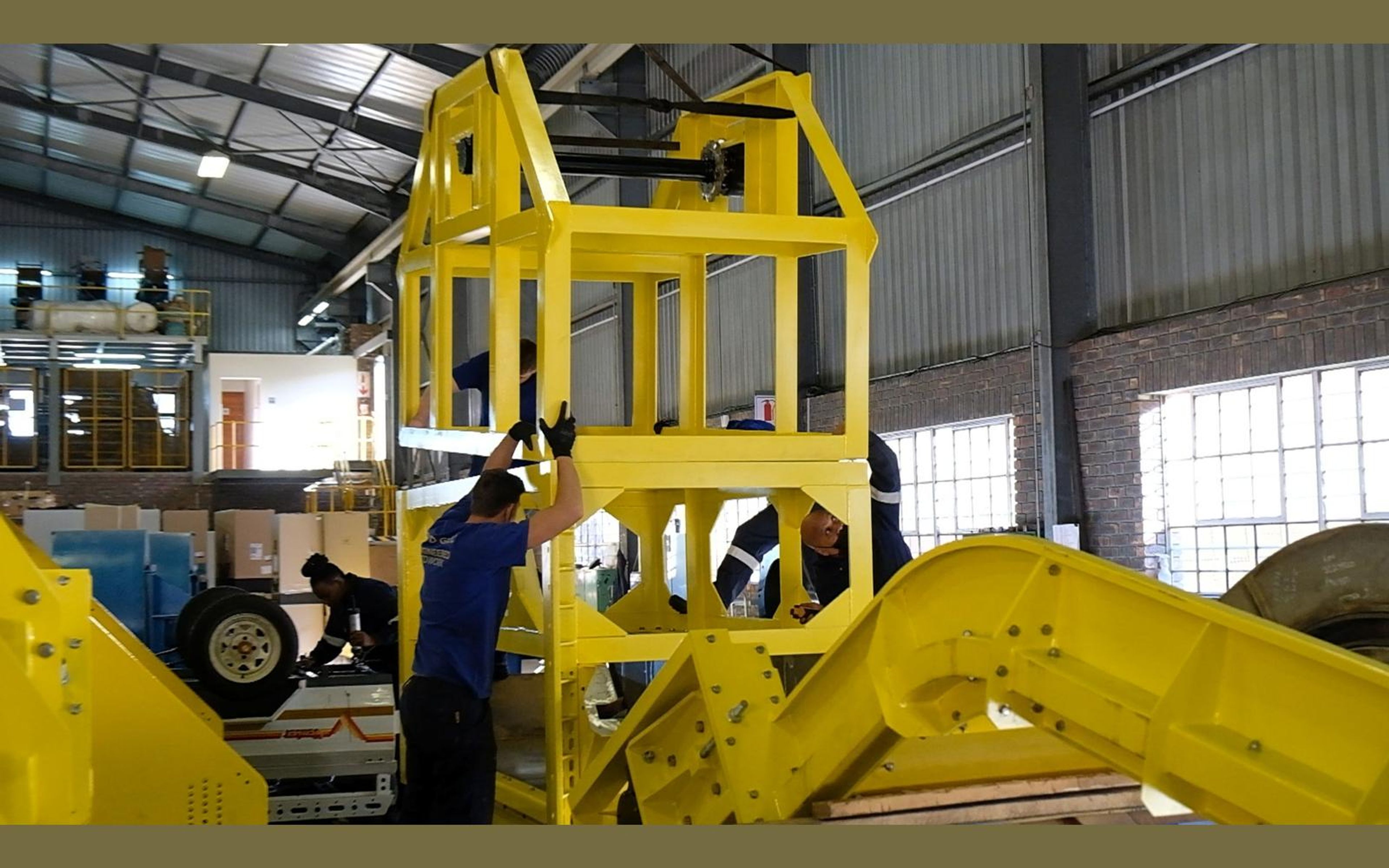Salt harvester build, May 2022: chassis sections and components, shoot 3