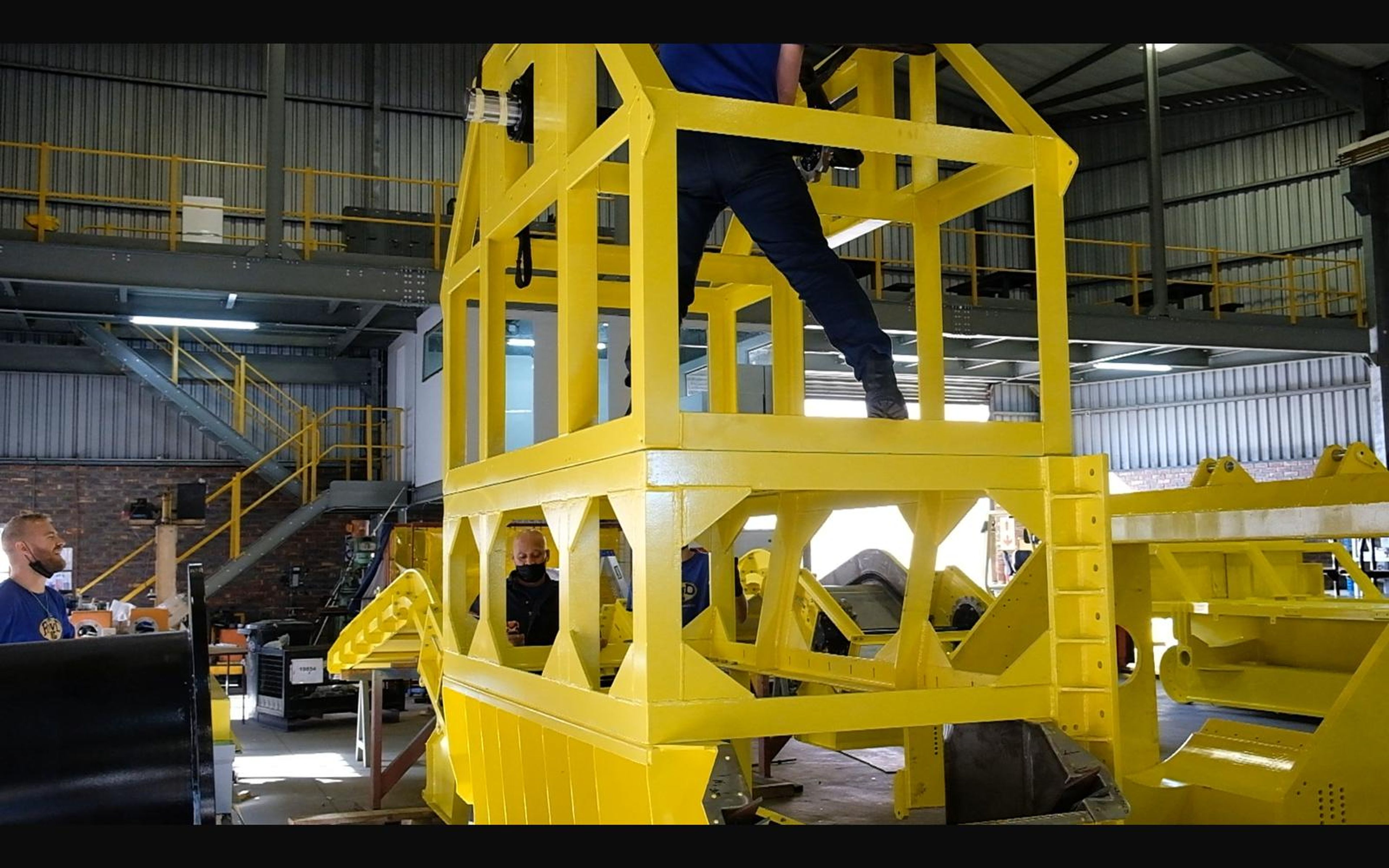 Assembly of the salt harvester, May 2022: chassis sections and components, shoot 3