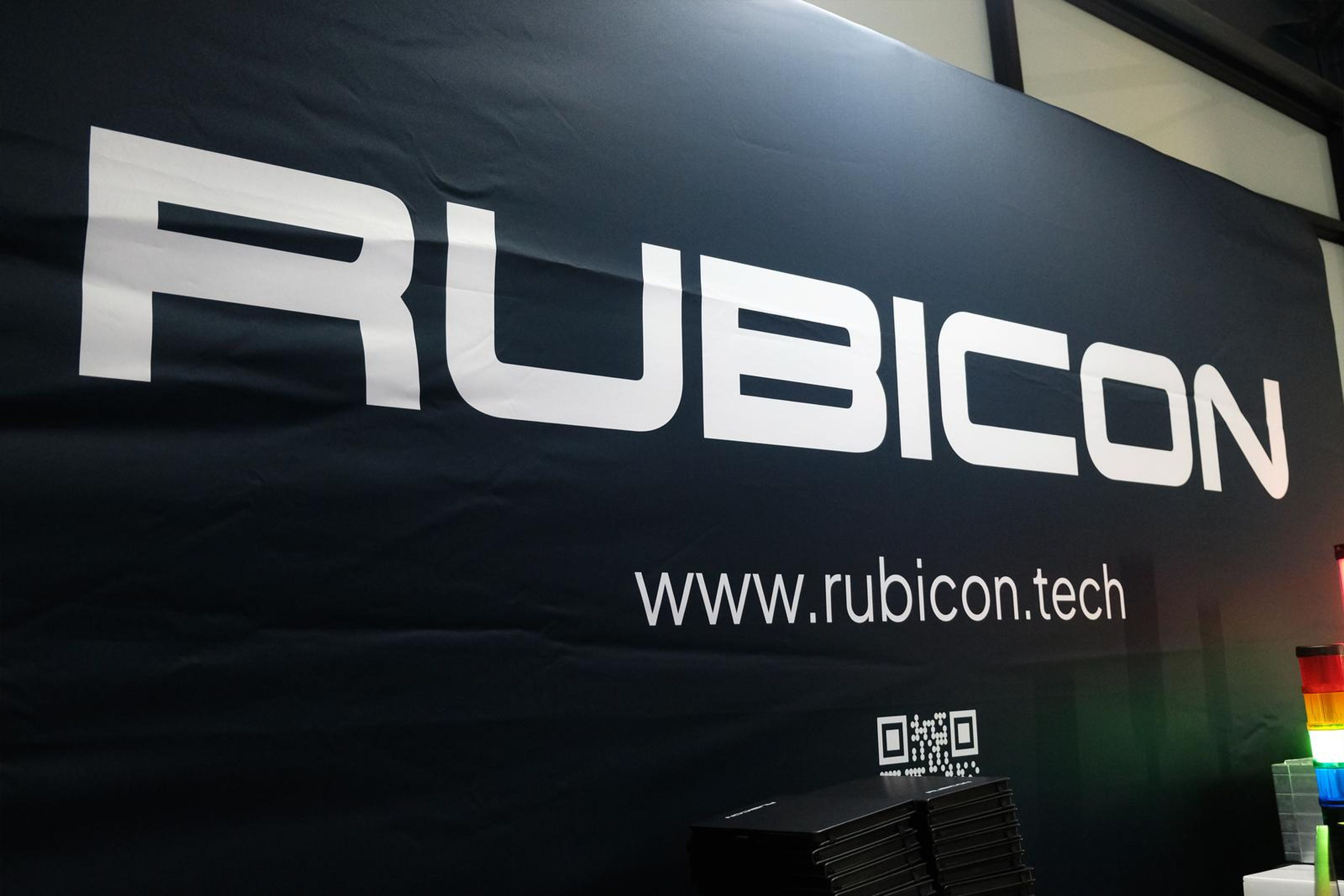 Rubicon banner at the stand