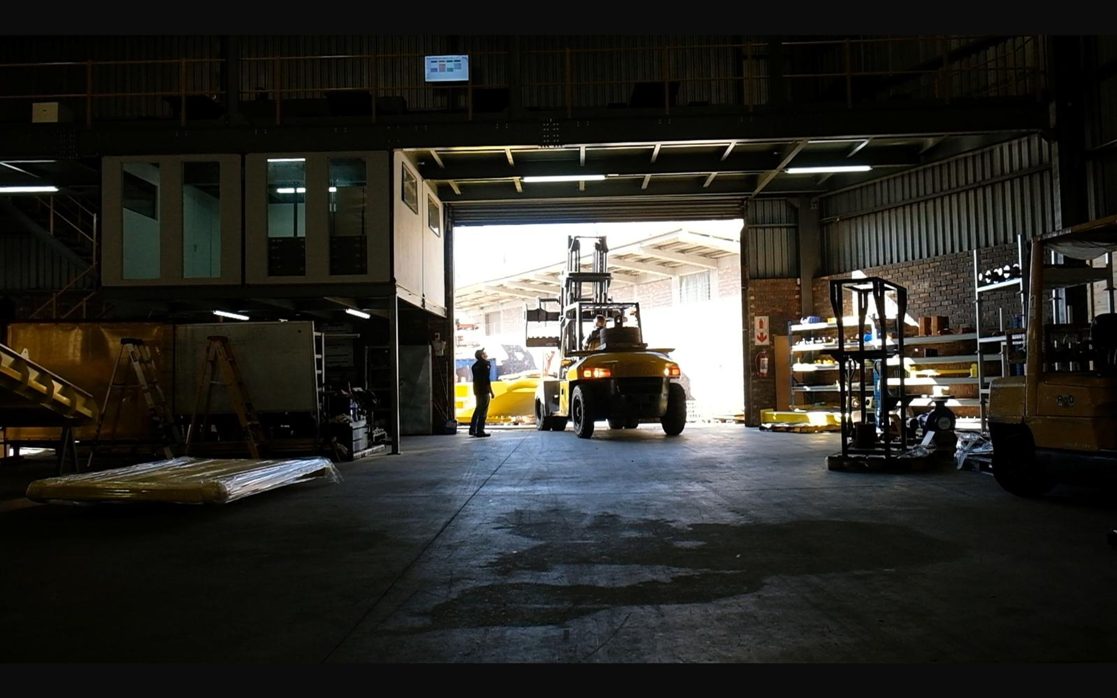 Assembly of the salt harvester, May 2022: chassis sections and components, shoot 3