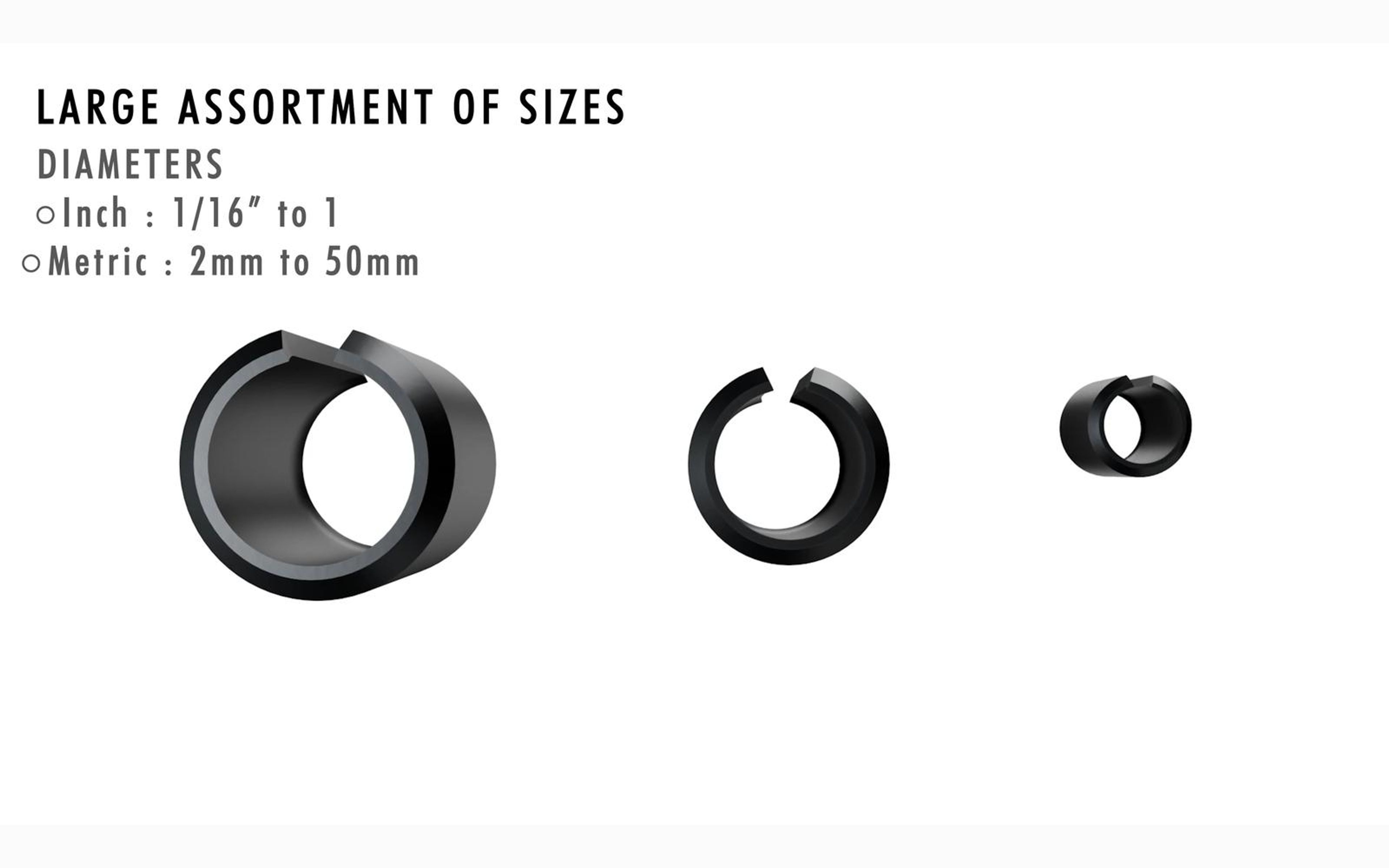 Roll pins in a range of diameters under a large assortment title