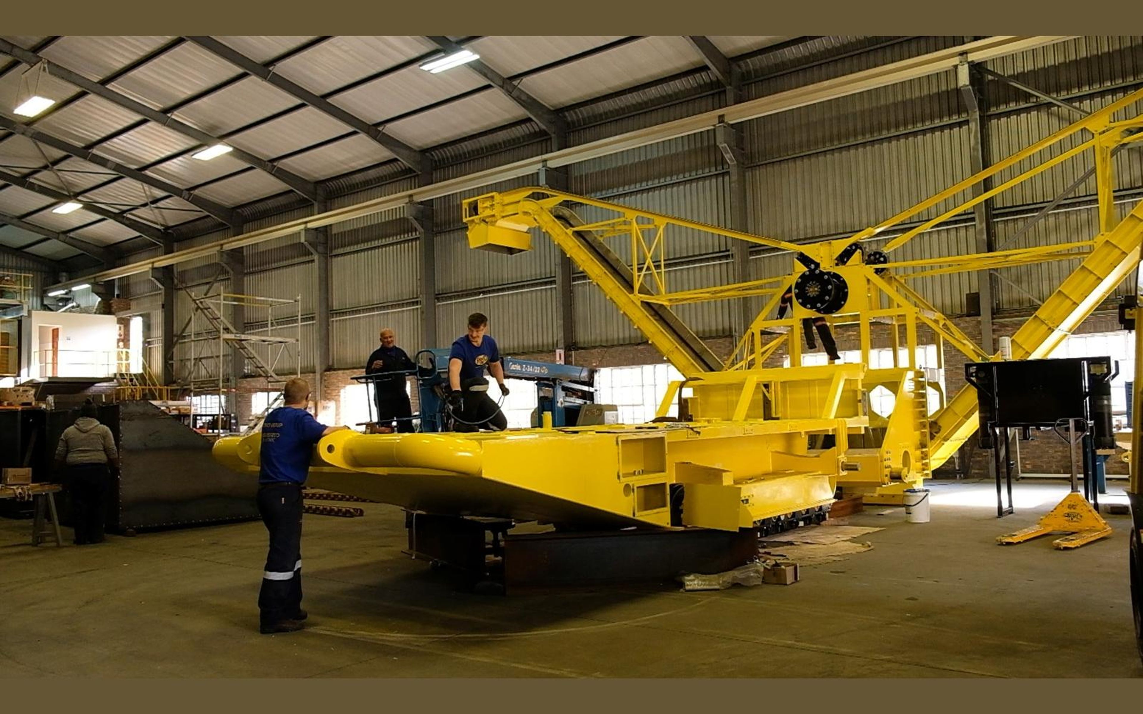 Salt harvester build, May 2022: chassis sections and components, shoot 7