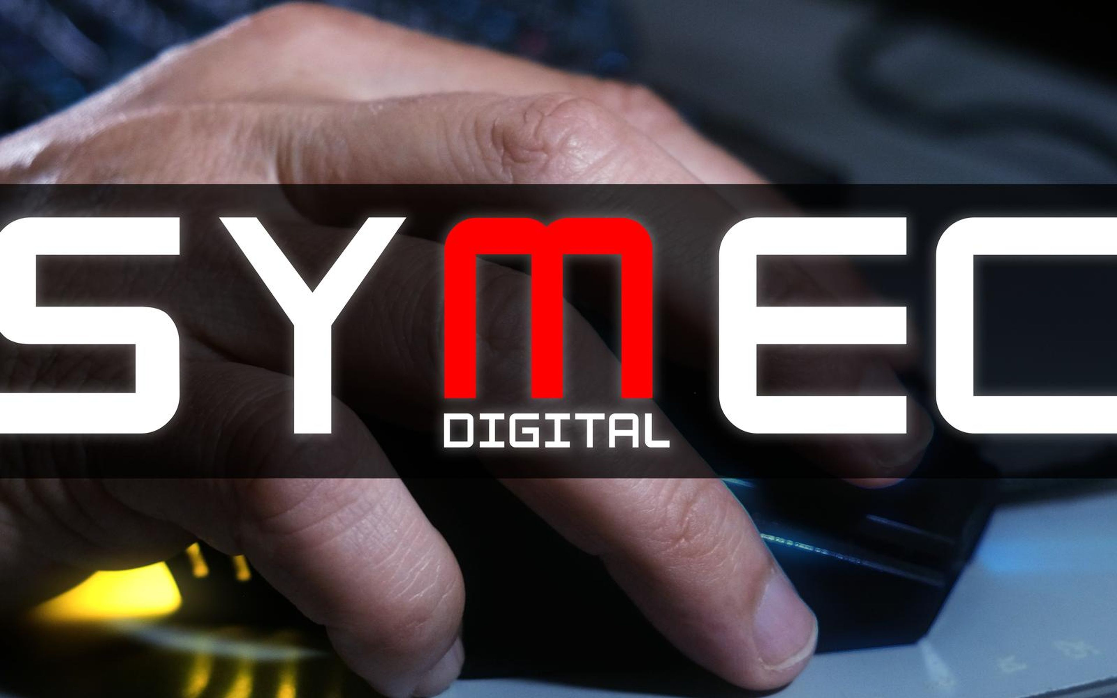 Symec Digital logo over a hand on a mouse