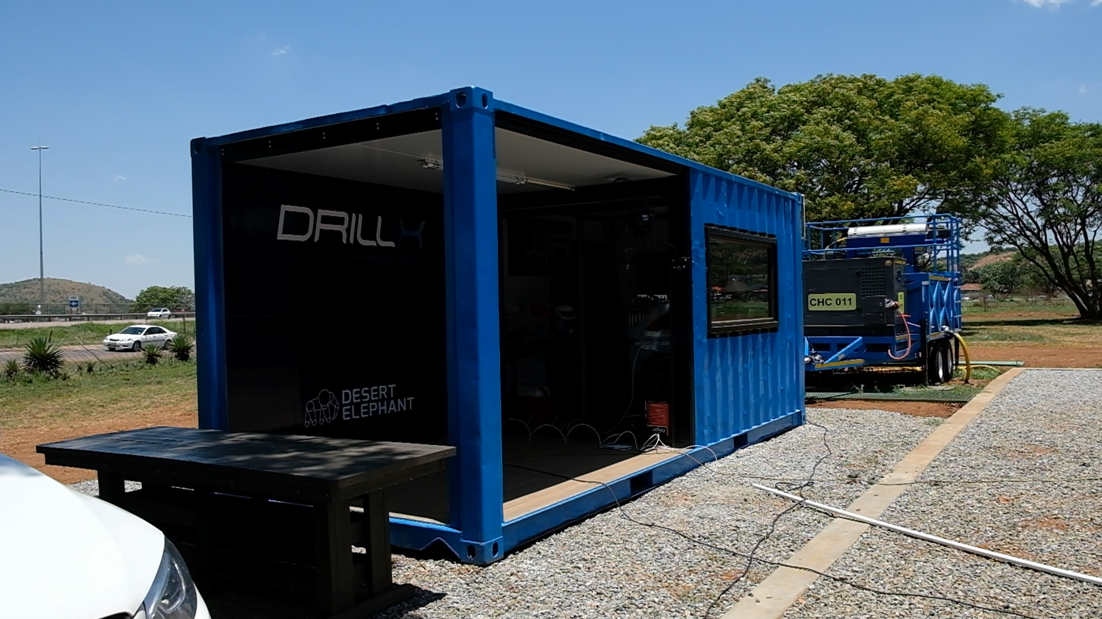 Frame grab 35 from Hall Core Drilling's drill-core bot test sequence at SAR Electronics, Pretoria