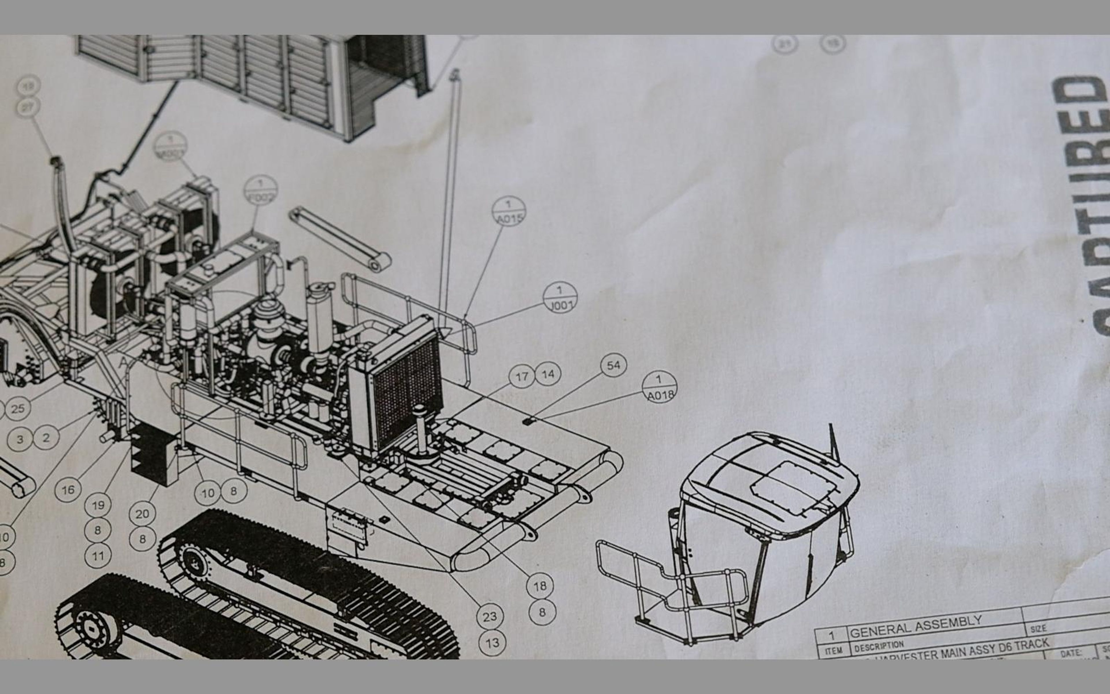 Salt harvester build, June 2022: frame, tracks and drivetrain, shoot 8