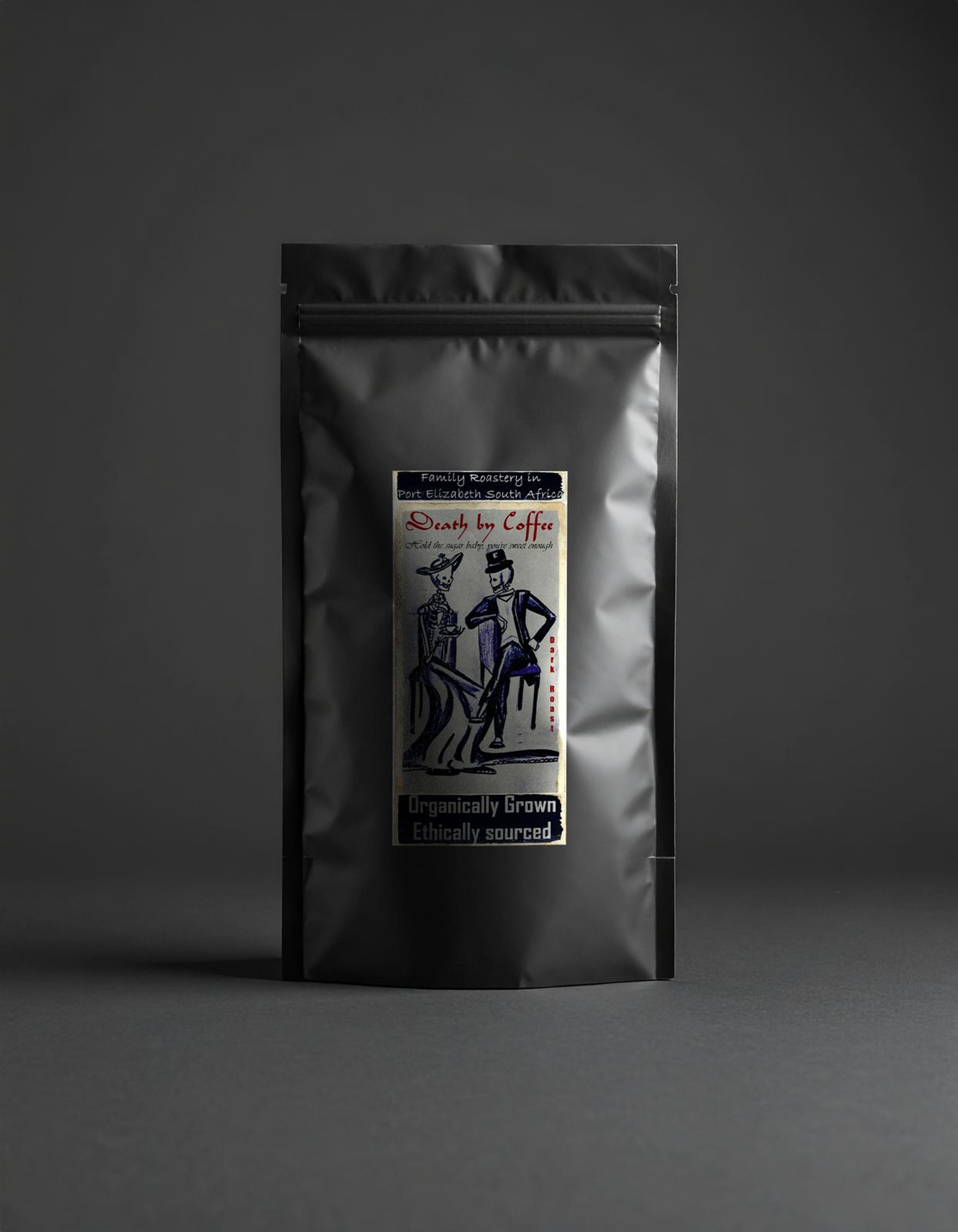 Death By Coffee digital product packshot