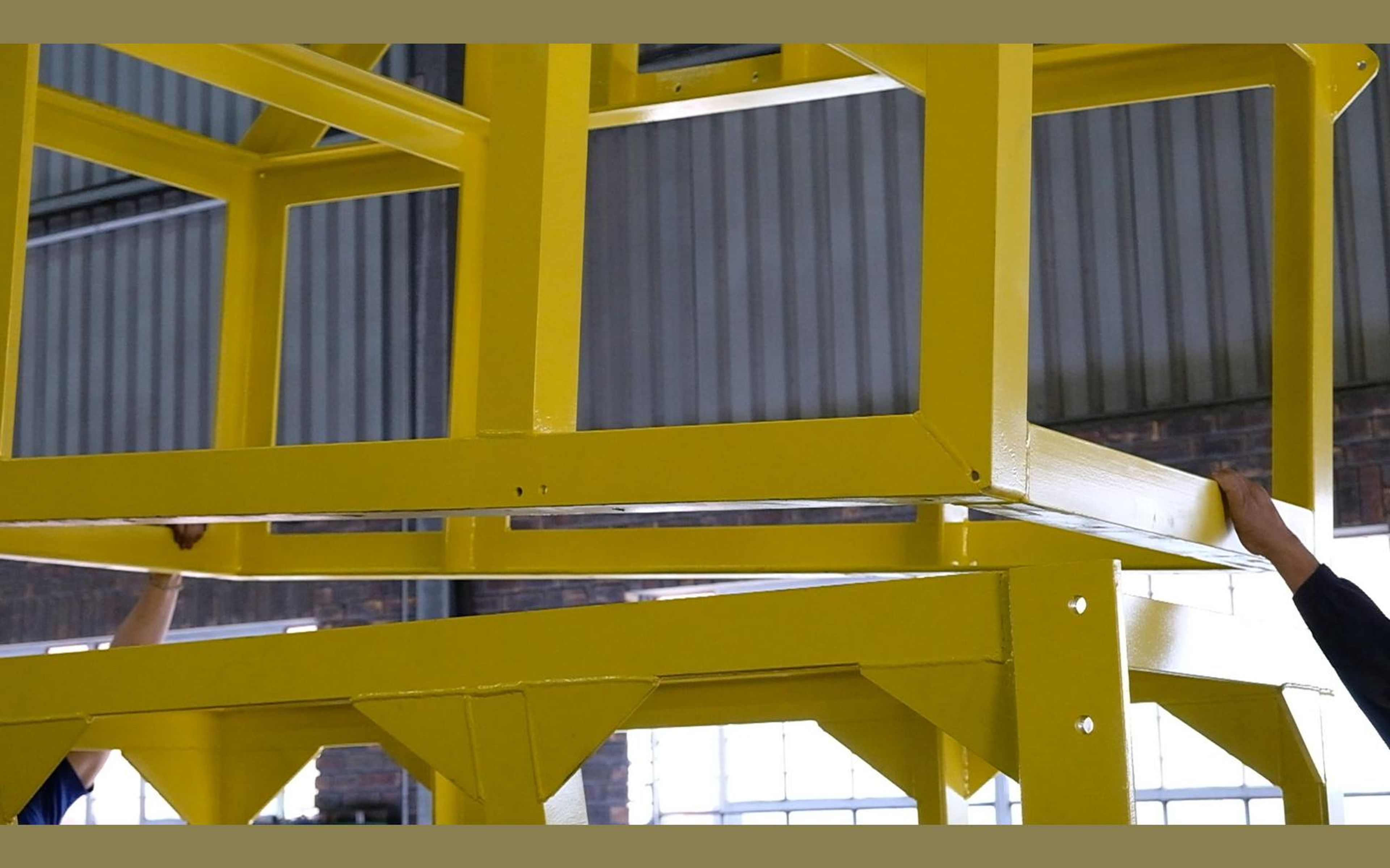 Salt harvester build, May 2022: chassis sections and components, shoot 3