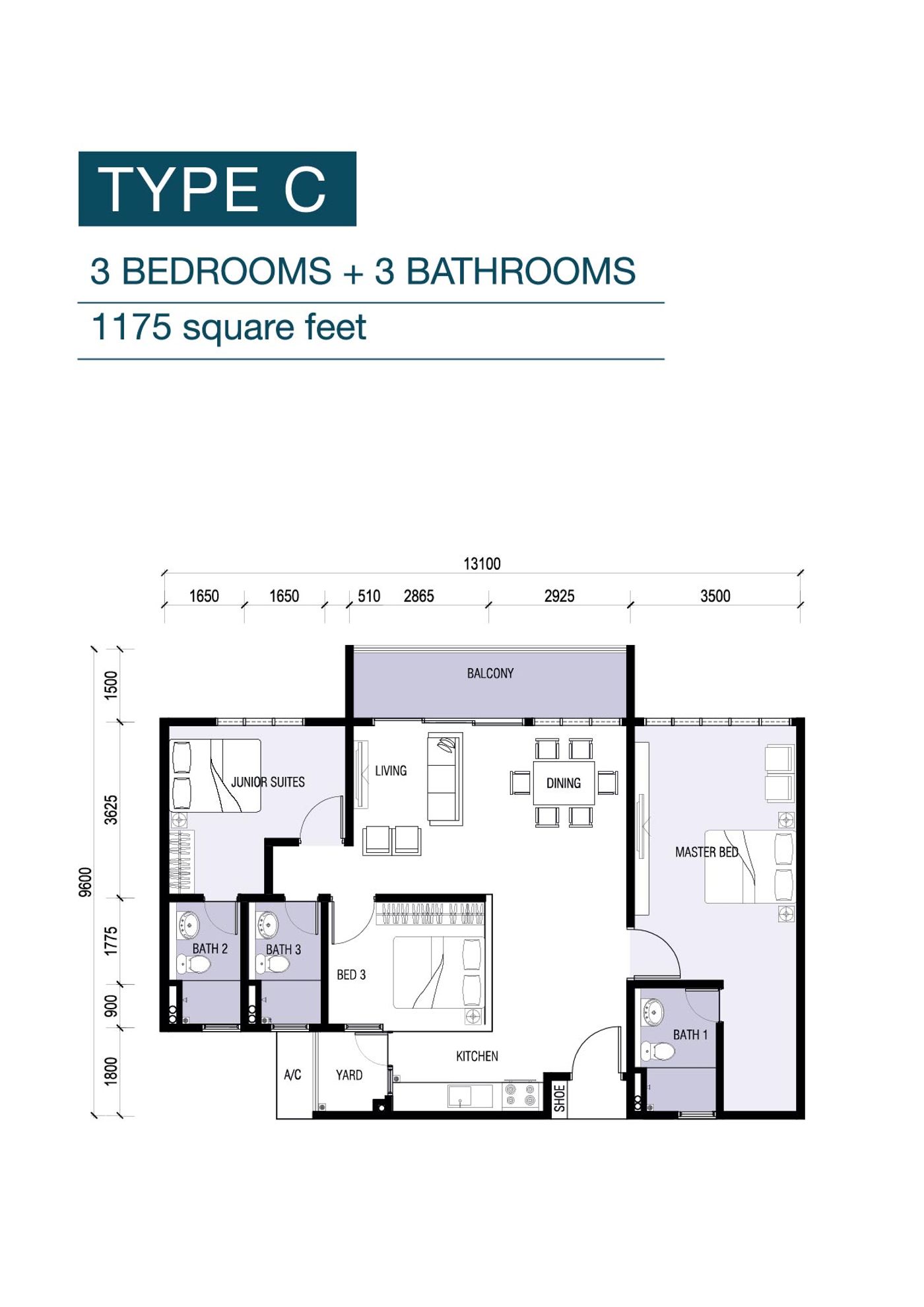 8scape Residences @ Sutera floor plan 4 of 6