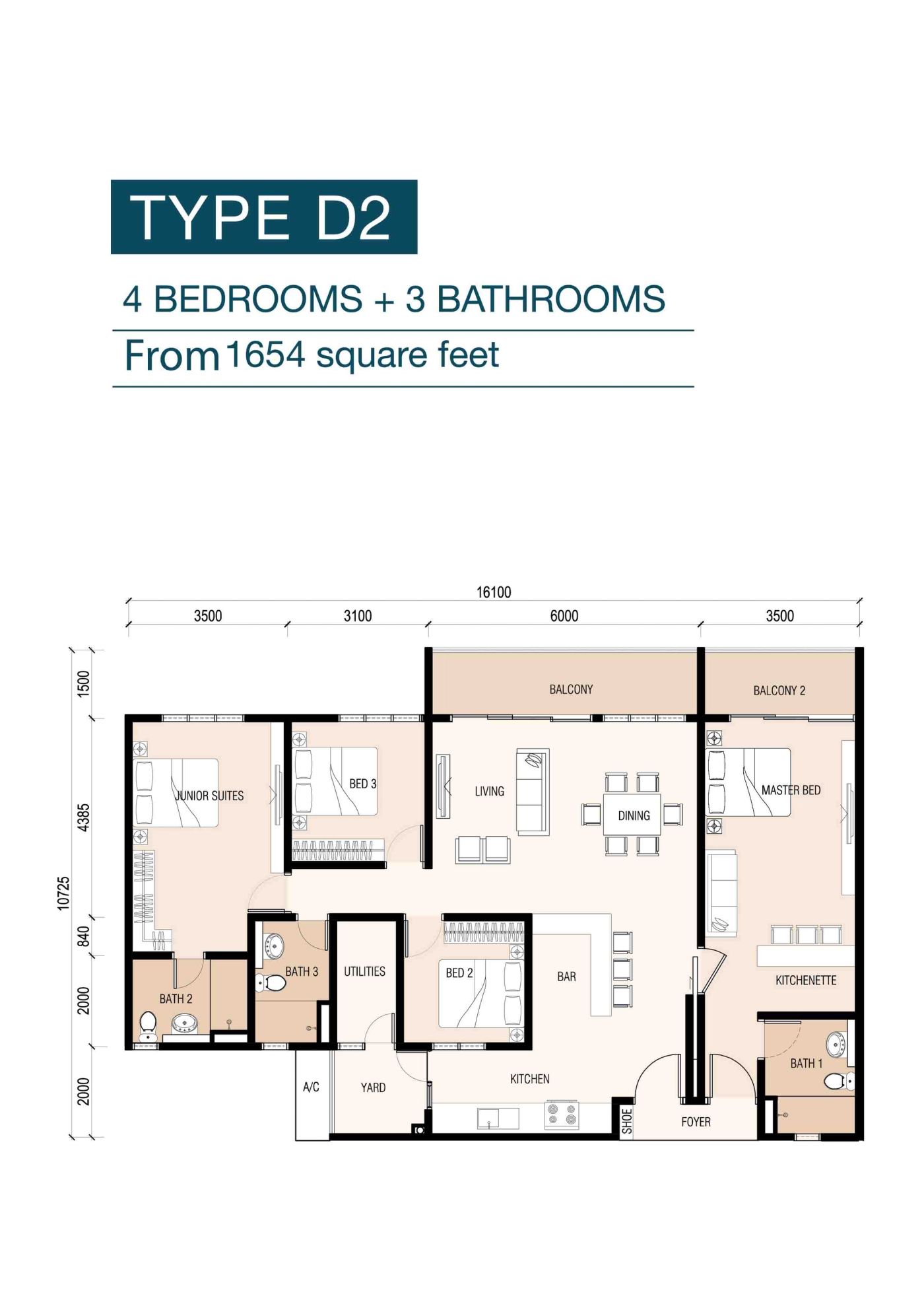 8scape Residences @ Sutera floor plan 6 of 6