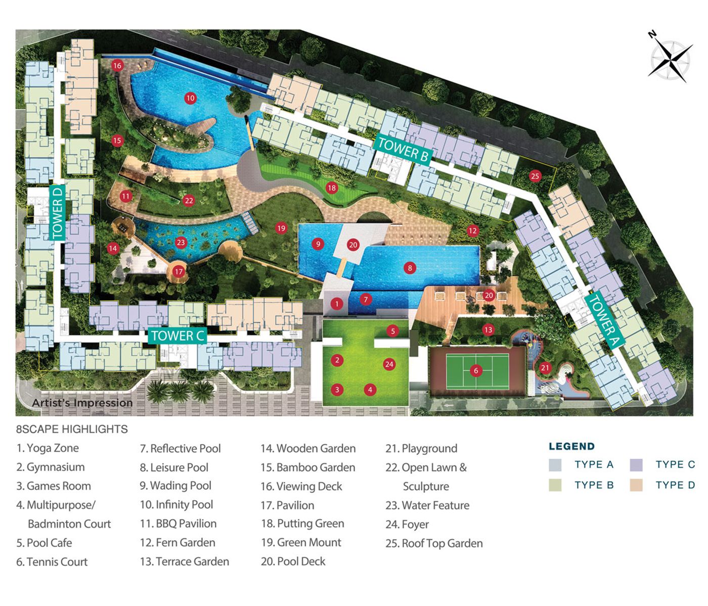8scape Residences @ Sutera floor plan 1 of 6