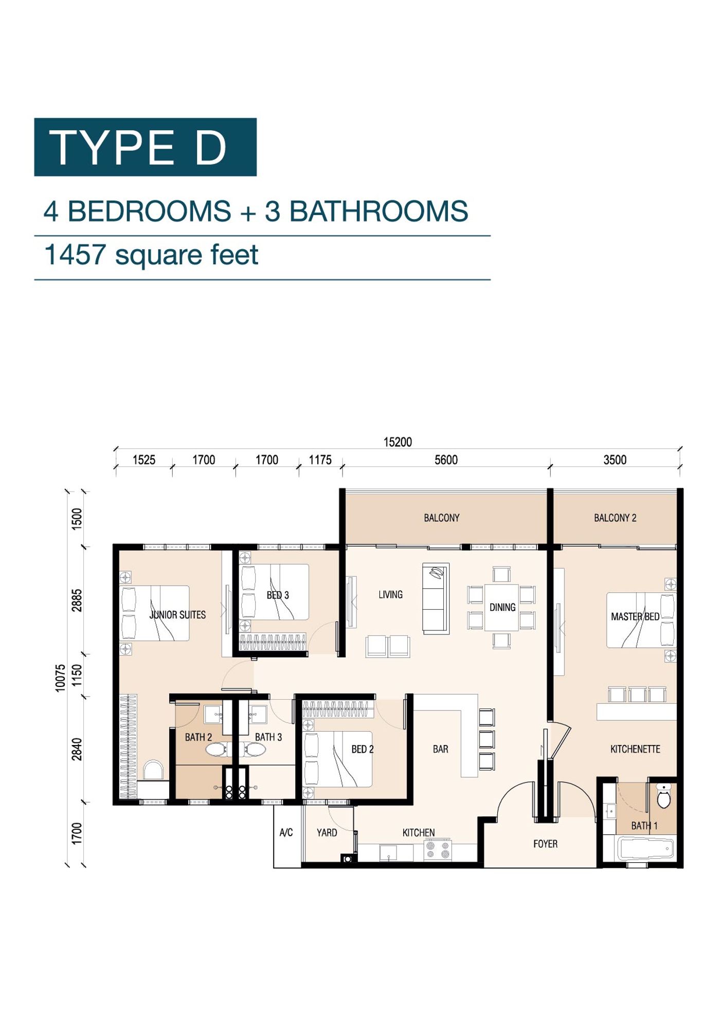 8scape Residences @ Sutera floor plan 5 of 6