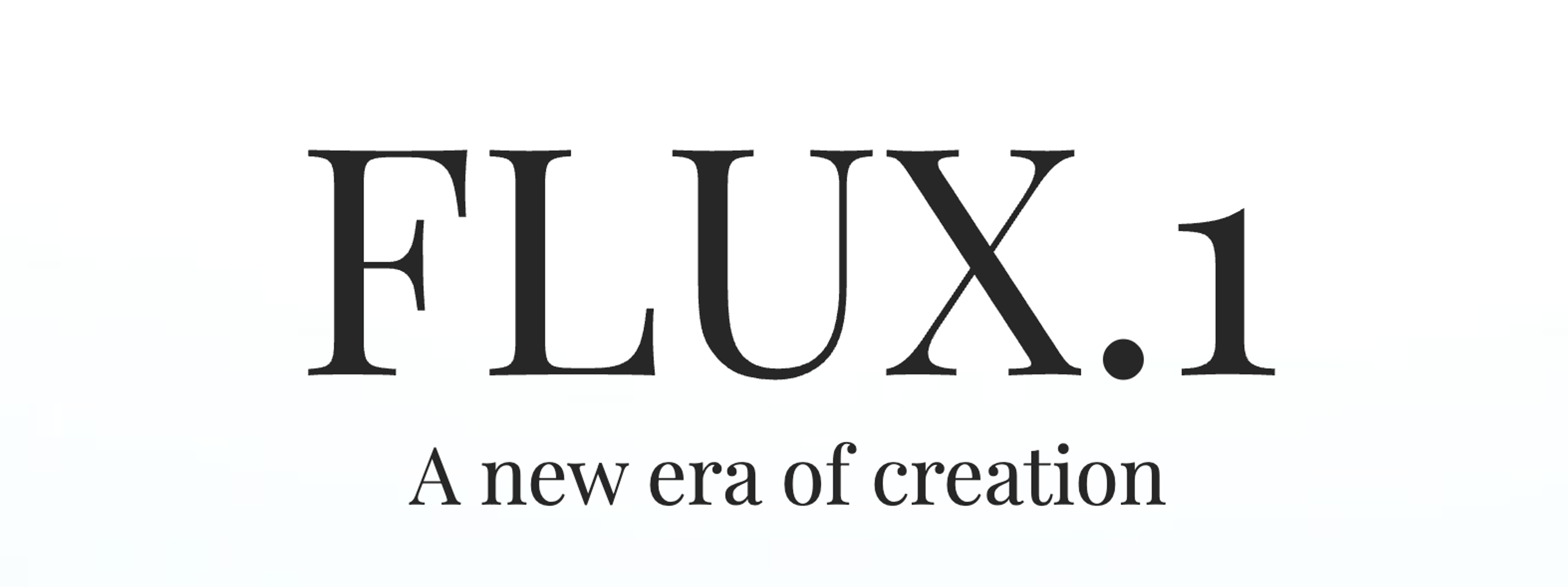 Flux1 homepage picture a new era of creation