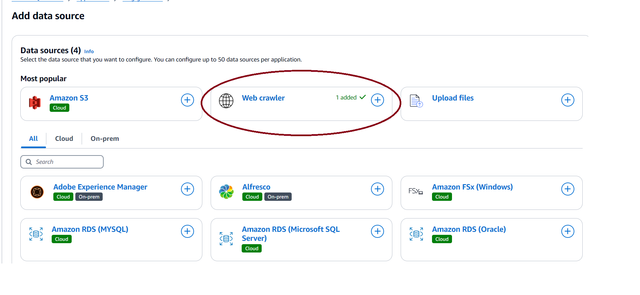 Add data source web crawler