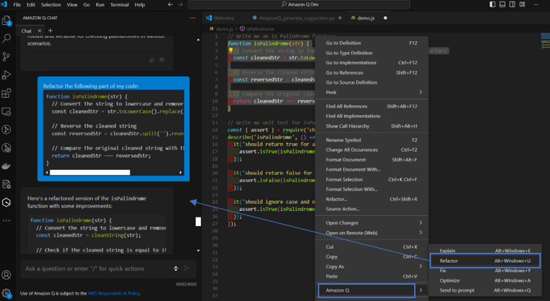 code refactor example