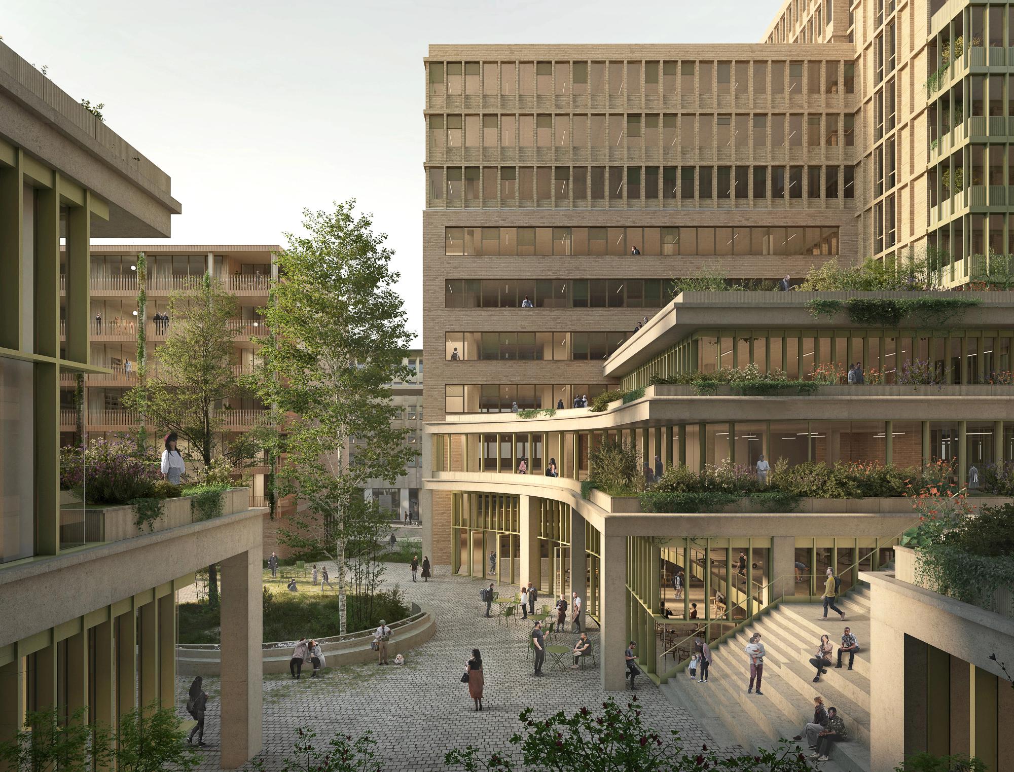 ILO : Jardin de l'ilot mixte de la Commission Européenne