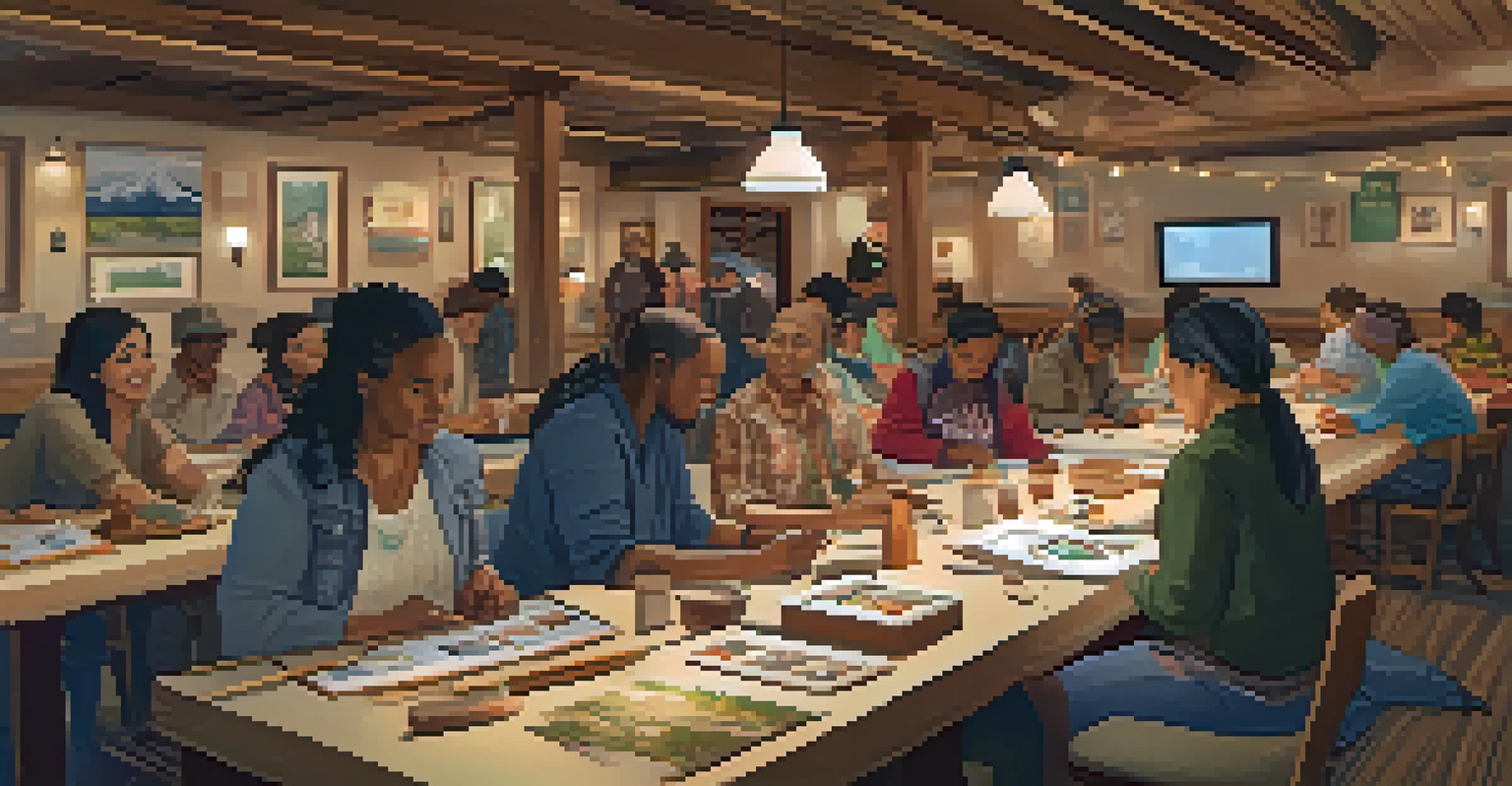 A community workshop in Colorado where people are making traditional crafts, highlighting cultural preservation efforts.