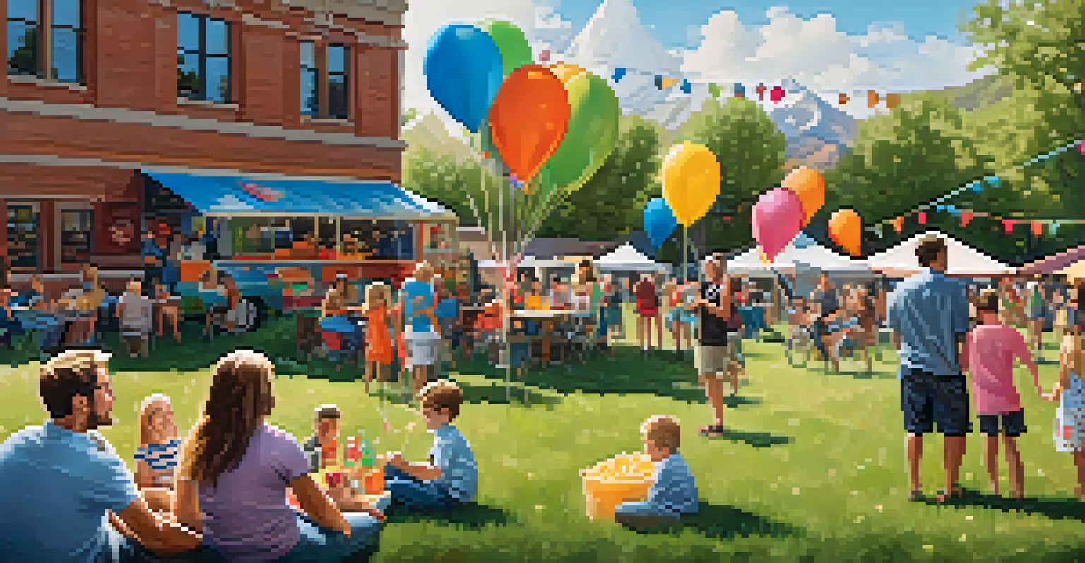 A family-friendly brewery event with children playing games and parents enjoying drinks on picnic blankets.