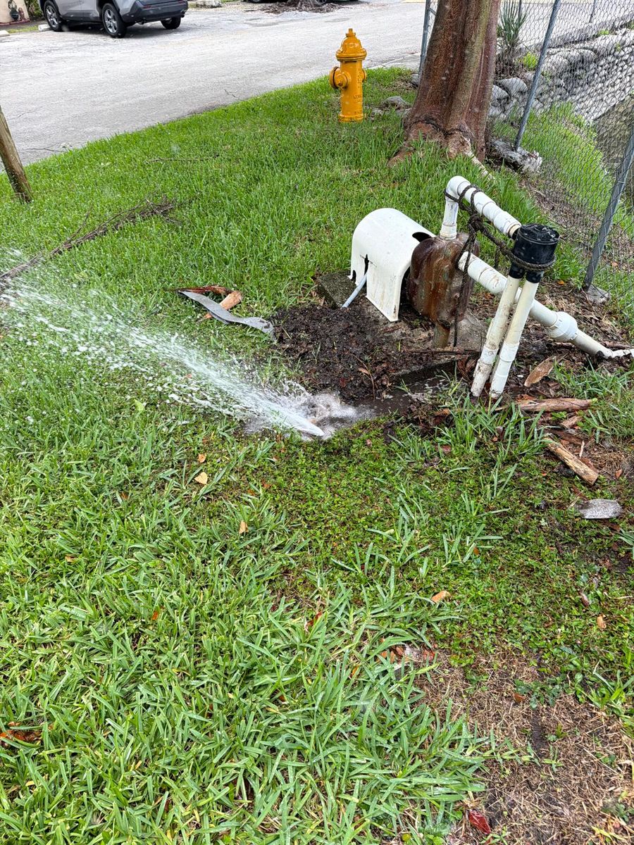 Sprinkler leak repair