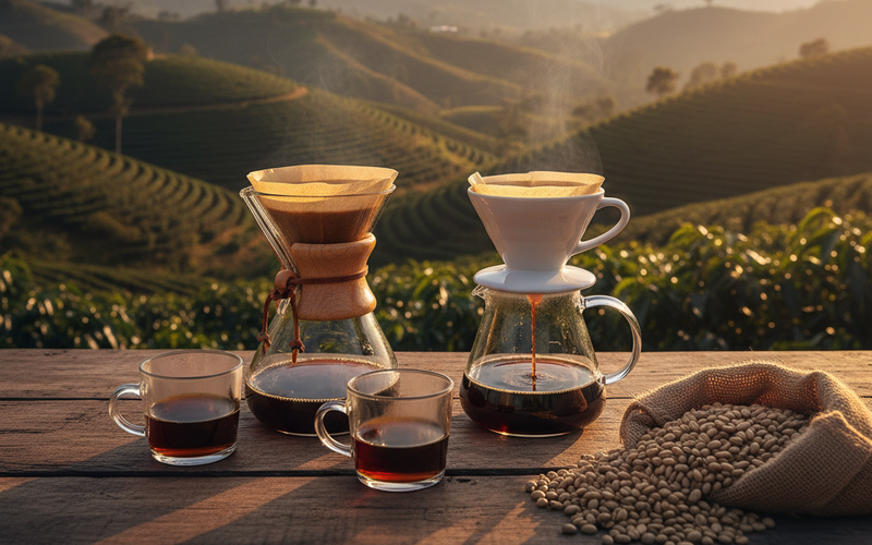 Chemex vs V60: cual extrae mejor un proceso lavado