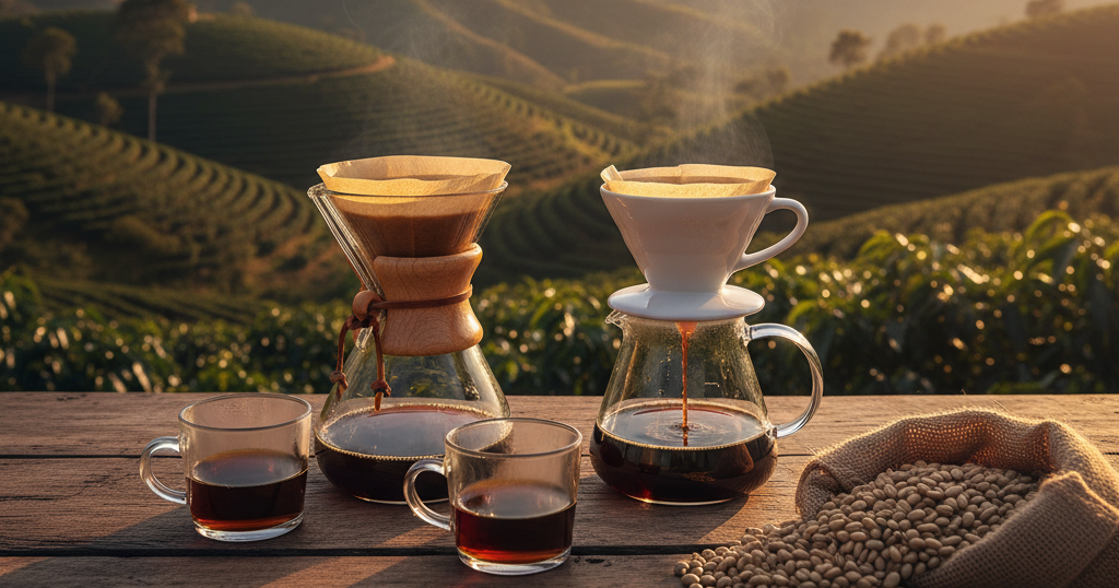 Chemex vs V60: cual extrae mejor un proceso lavado