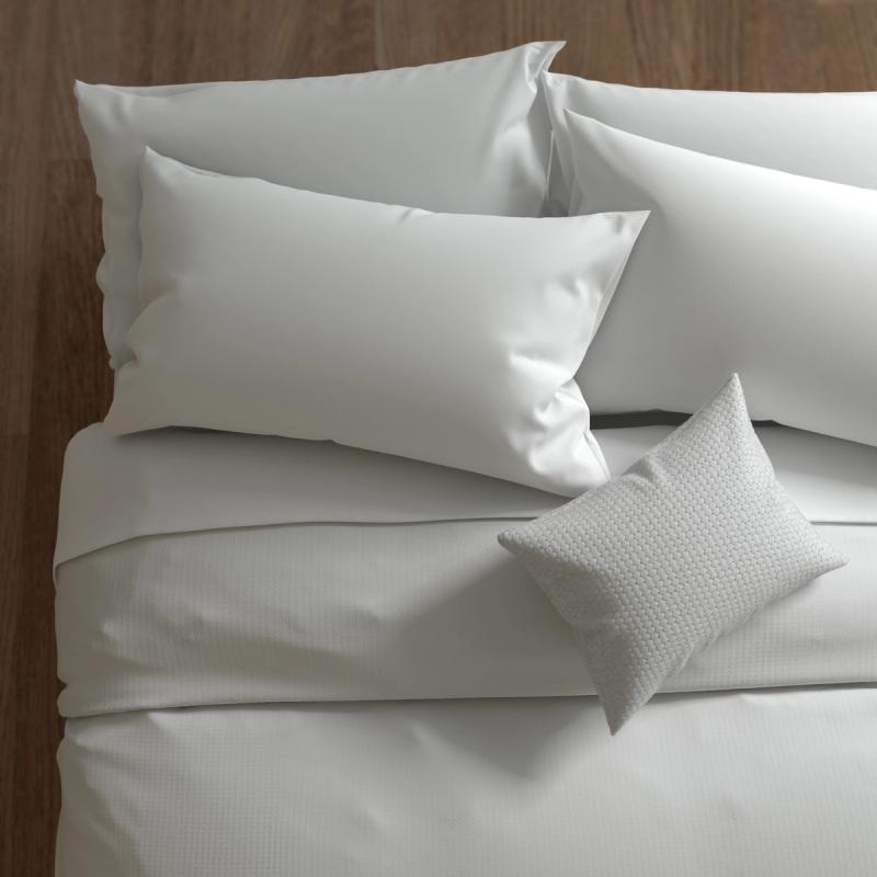 Fully CGI realistic soft white fabrics for bedding