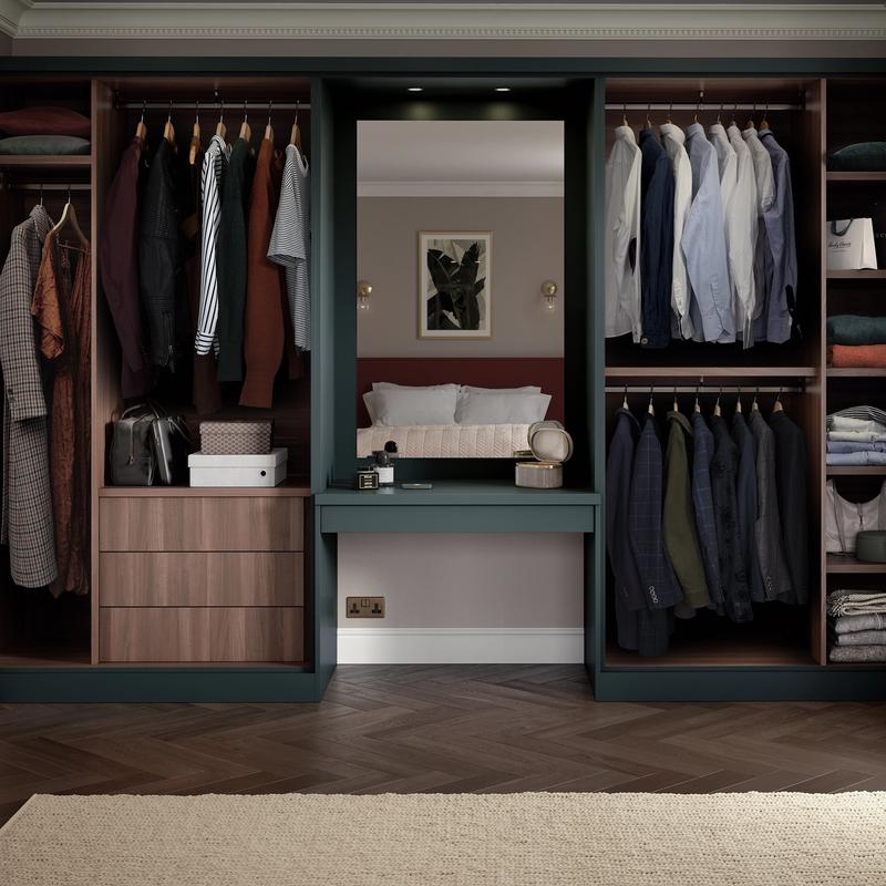 Image of the inside of a wardrobe created in CGI