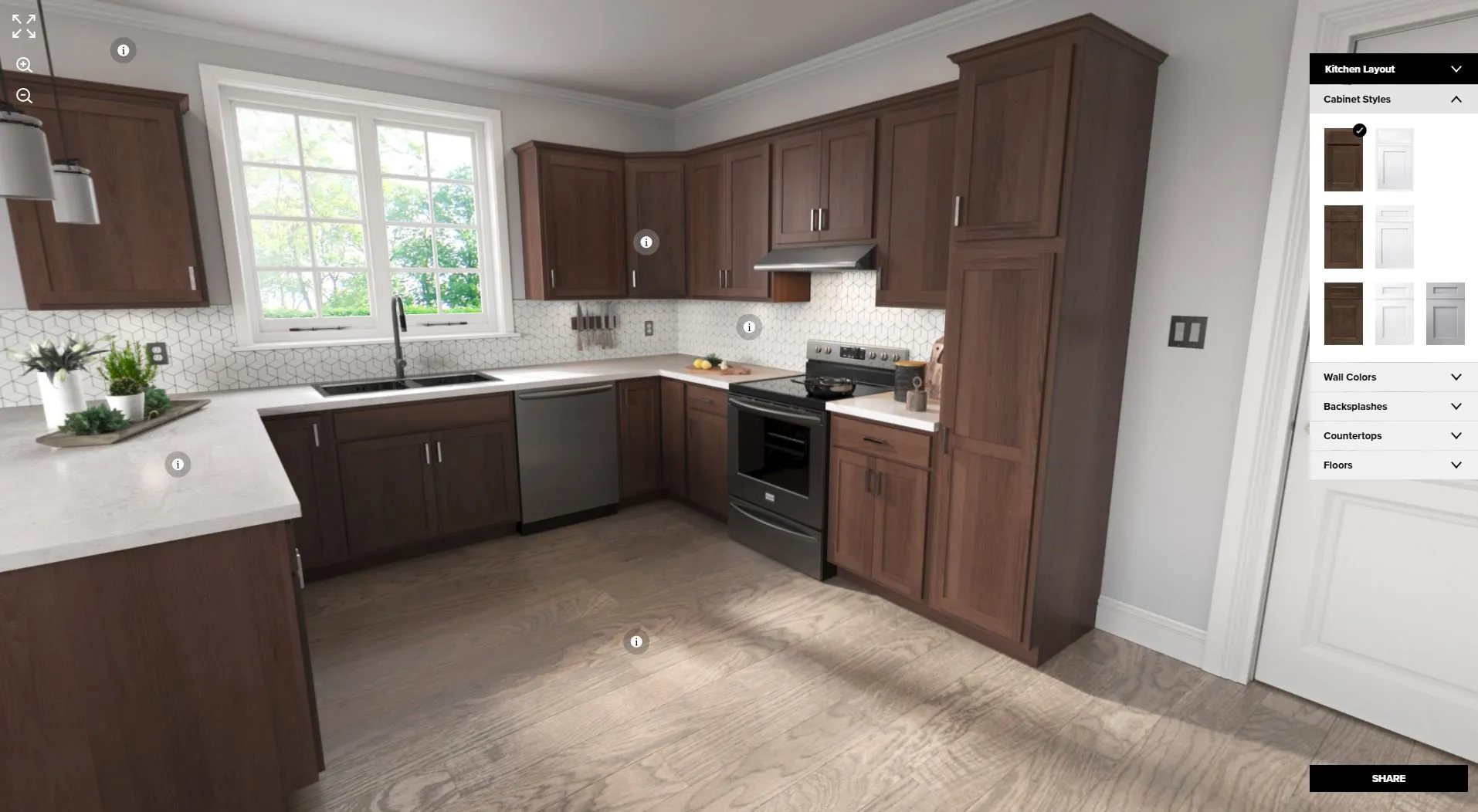 Mantra 360 online kitchen configurator screenshot
